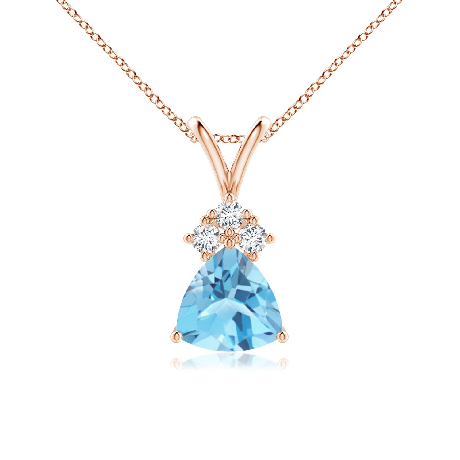 A - Swiss Blue Topaz / 0.96 CT / 14 KT Rose Gold