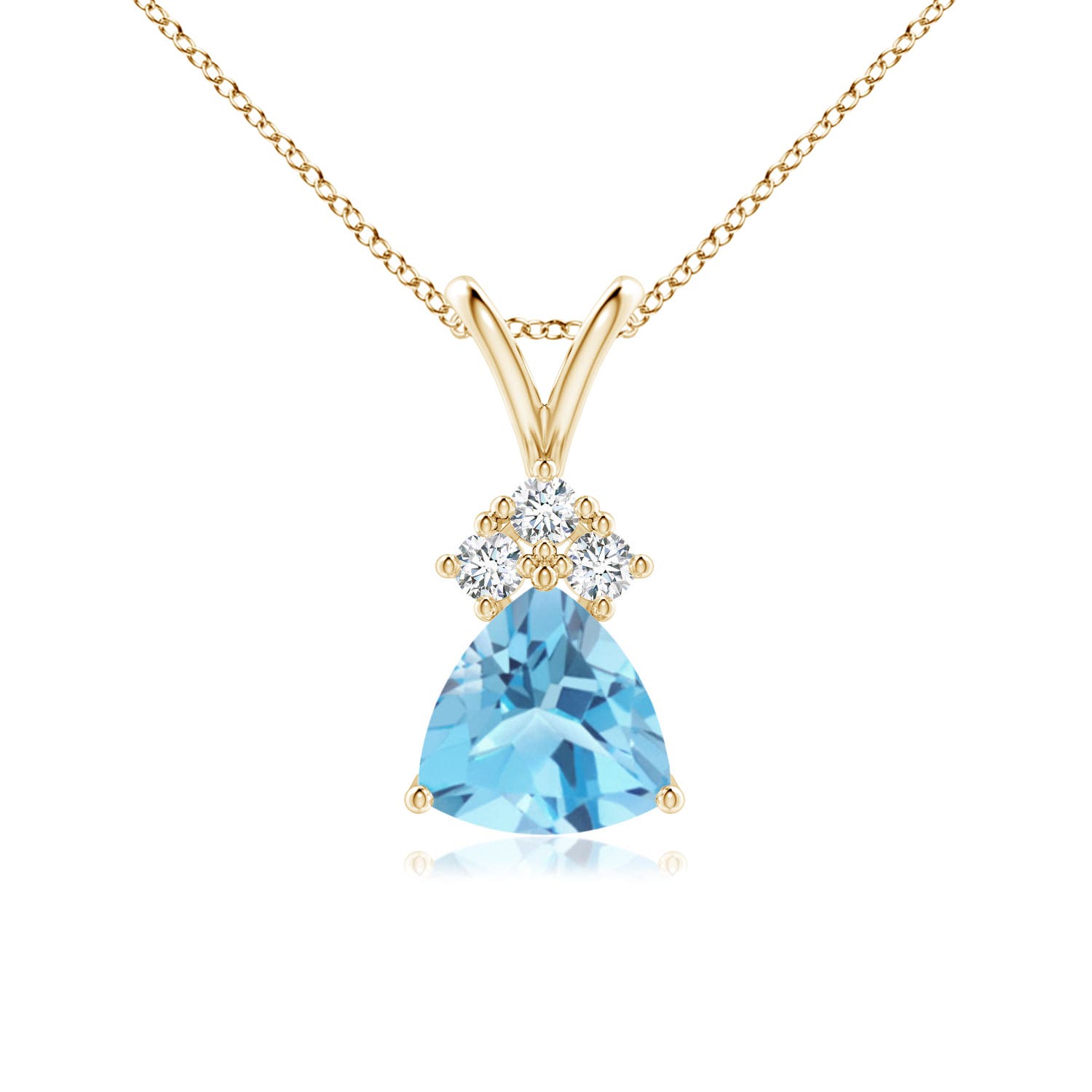 A - Swiss Blue Topaz / 0.96 CT / 14 KT Yellow Gold