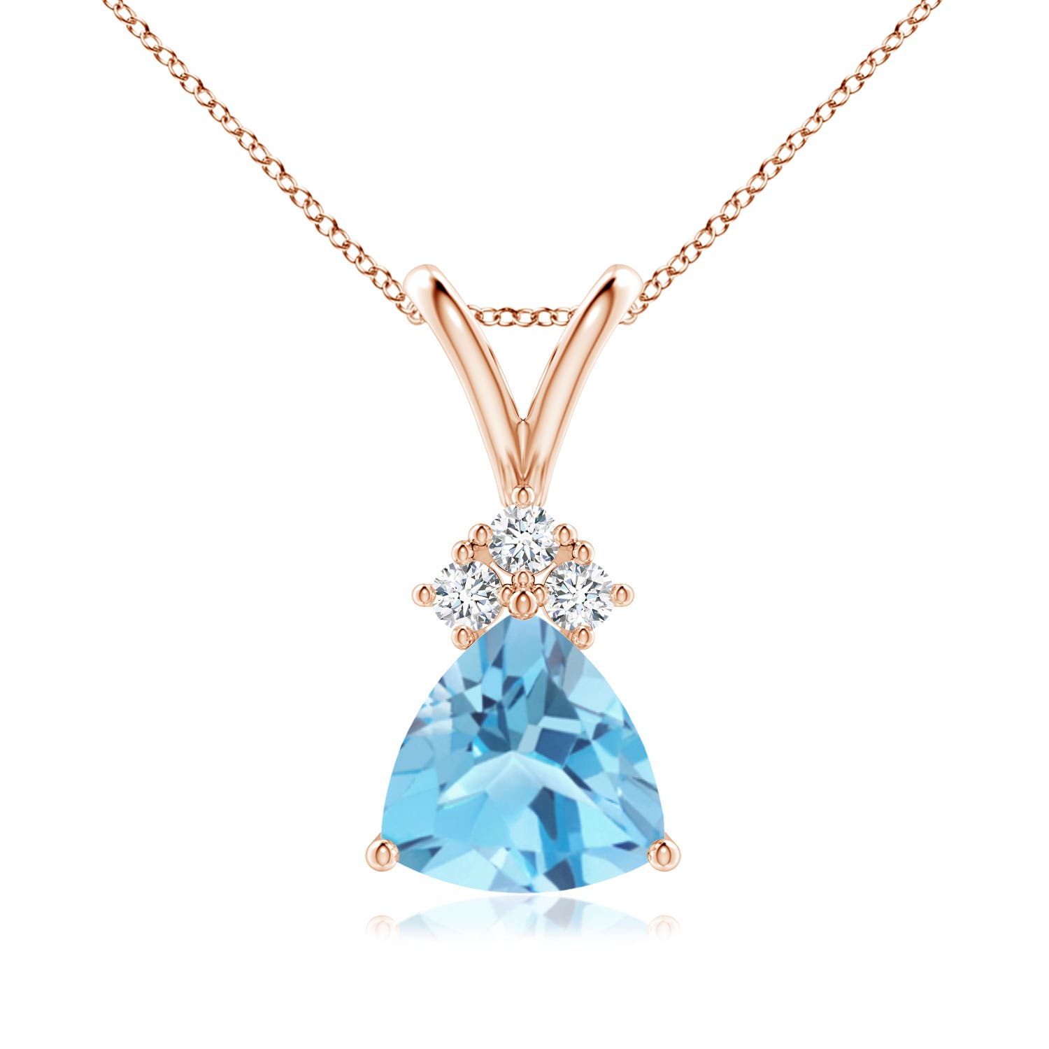 A - Swiss Blue Topaz / 1.38 CT / 14 KT Rose Gold