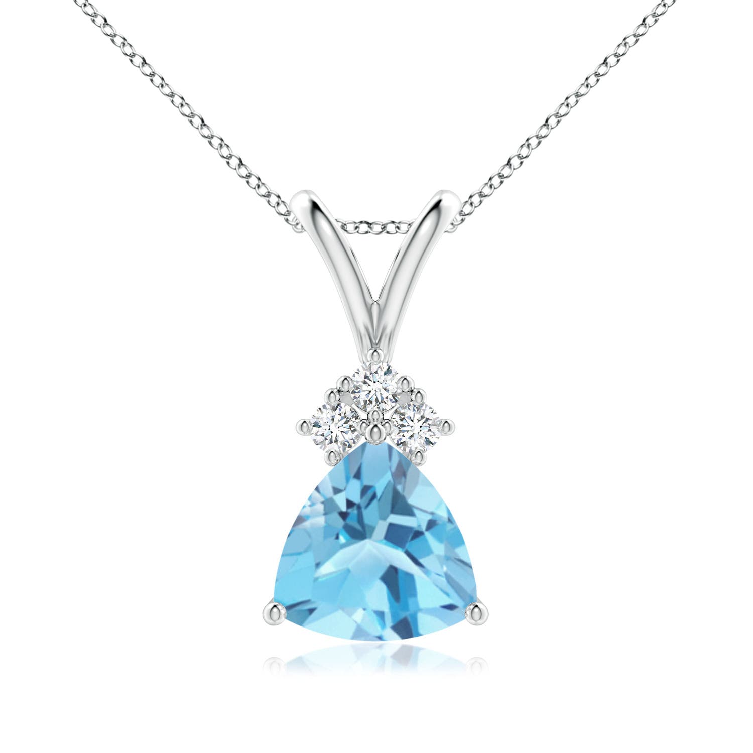 A - Swiss Blue Topaz / 1.38 CT / 14 KT White Gold