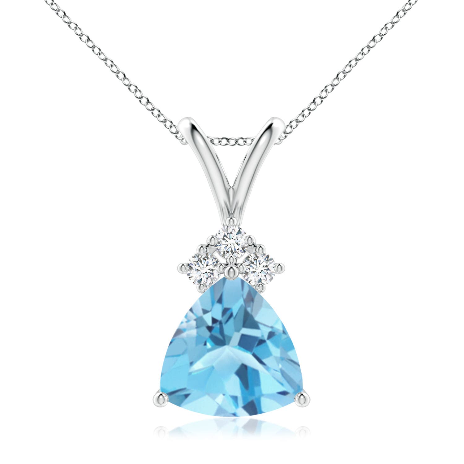 A - Swiss Blue Topaz / 2.29 CT / 14 KT White Gold