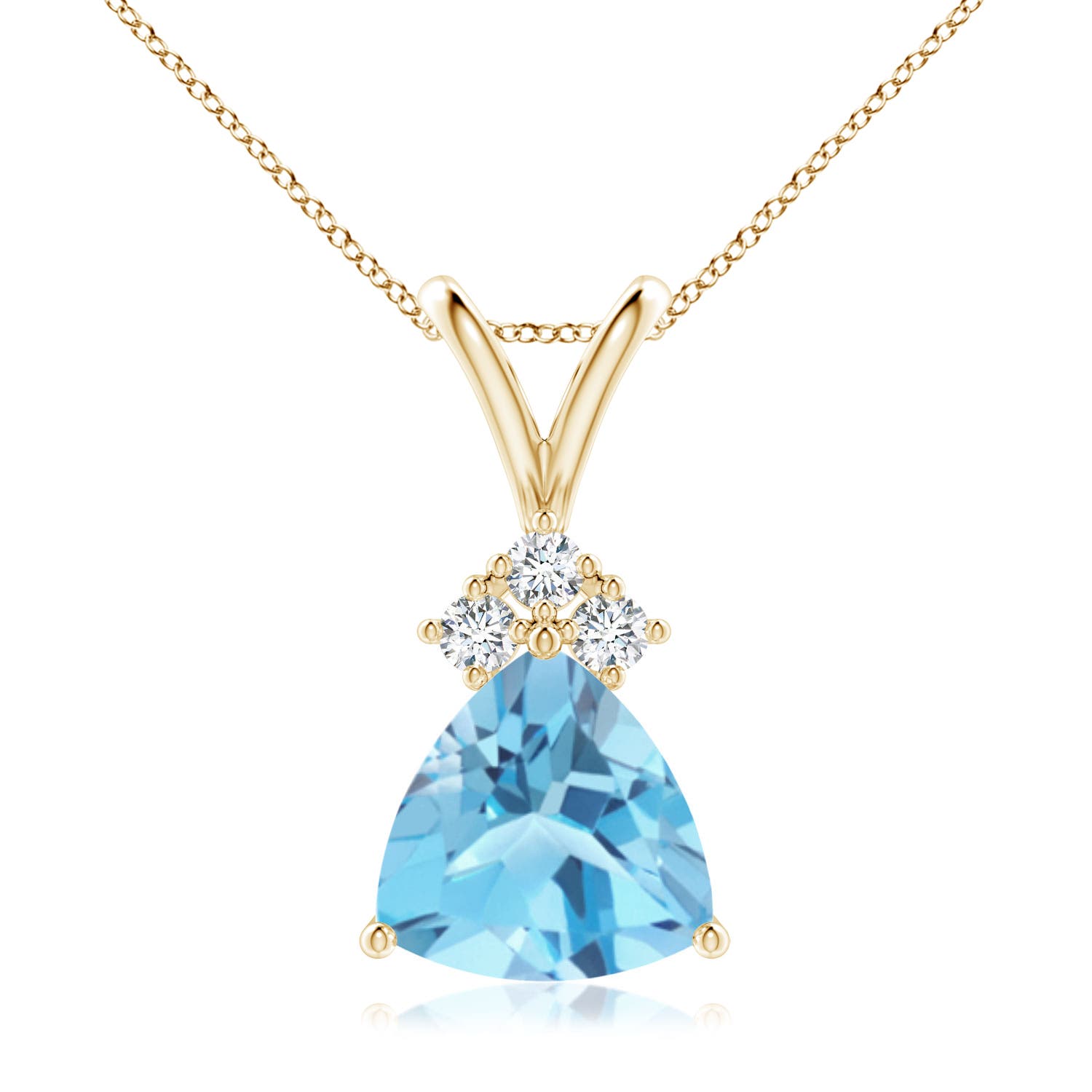 A - Swiss Blue Topaz / 2.29 CT / 14 KT Yellow Gold