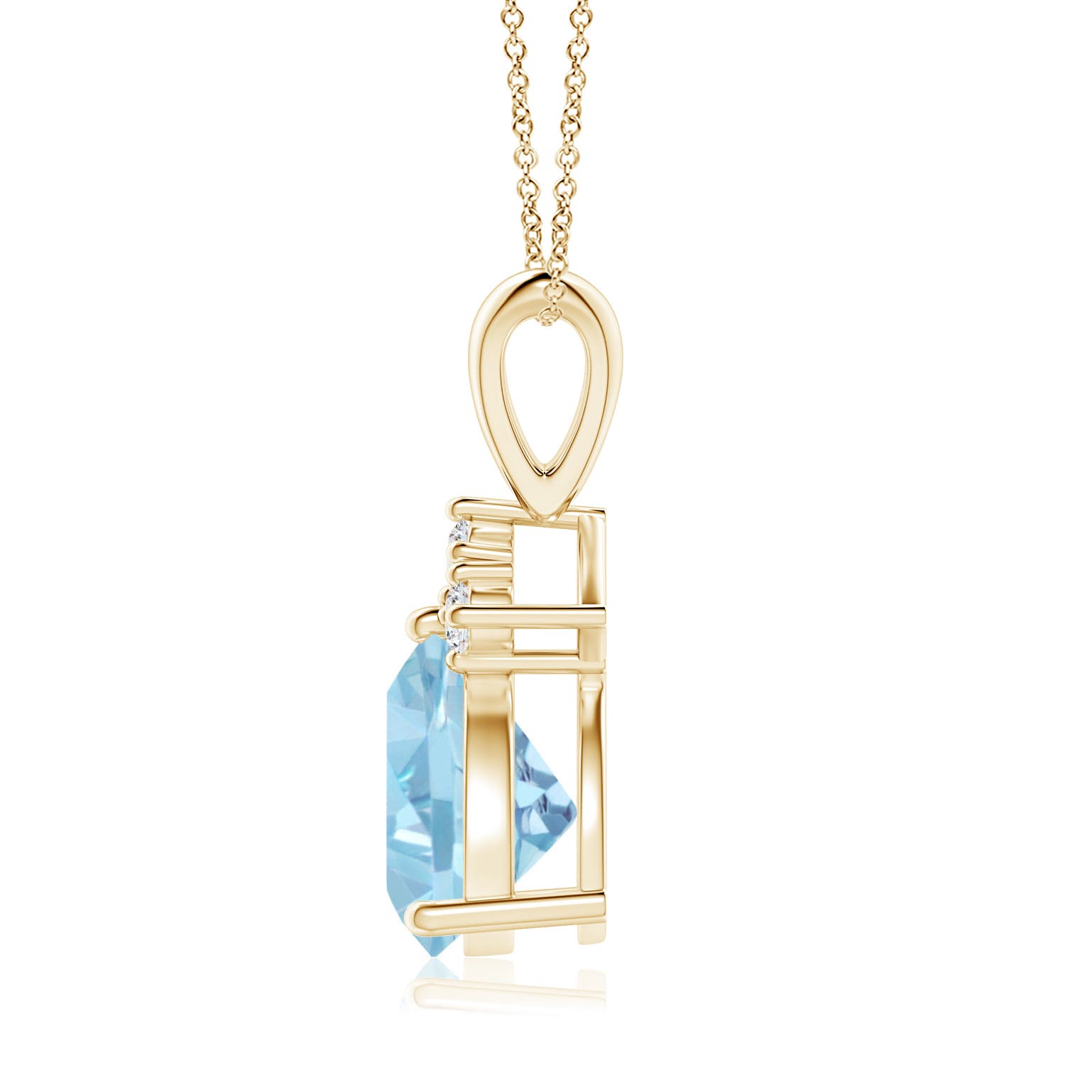 A - Swiss Blue Topaz / 2.29 CT / 14 KT Yellow Gold