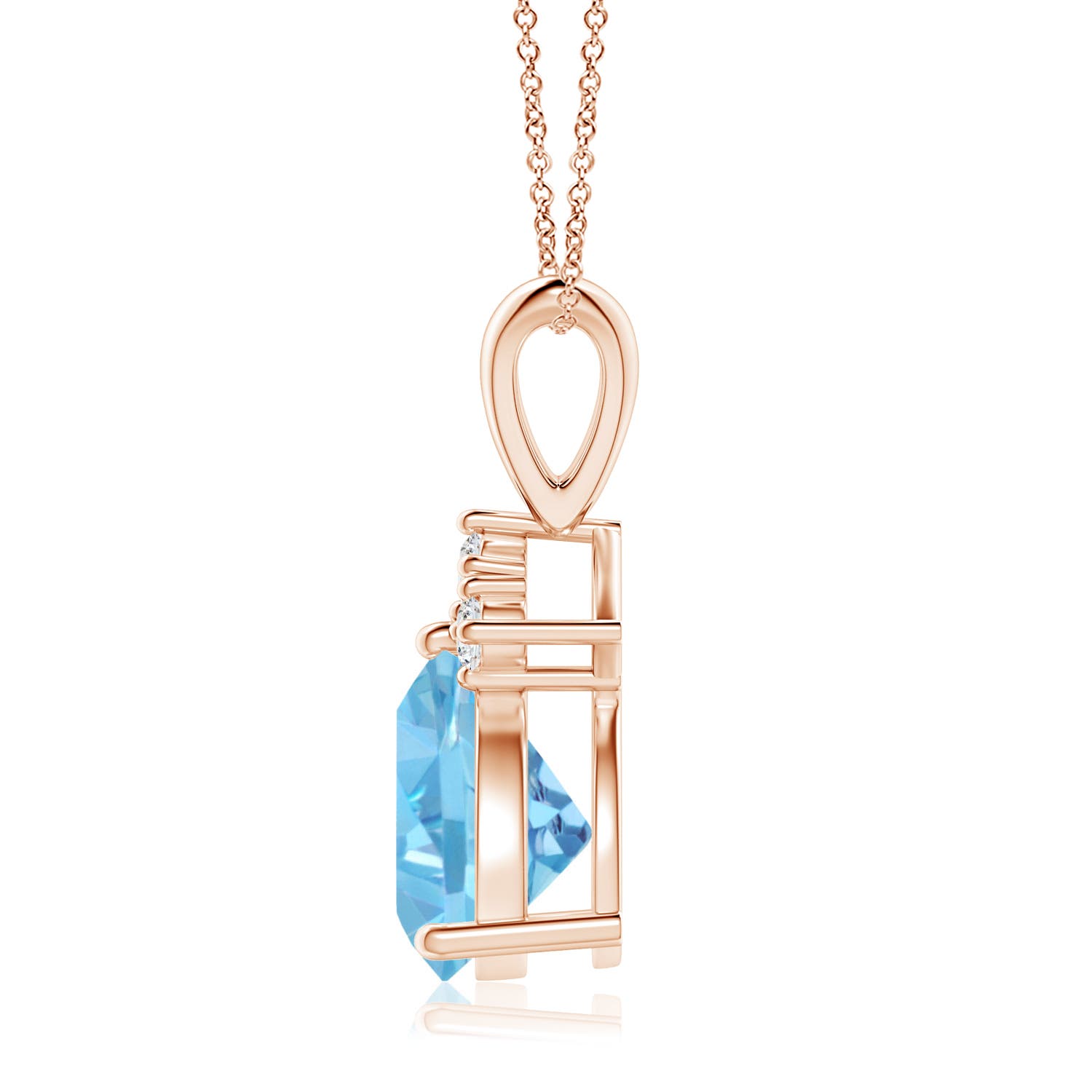 AA - Swiss Blue Topaz / 2.29 CT / 14 KT Rose Gold