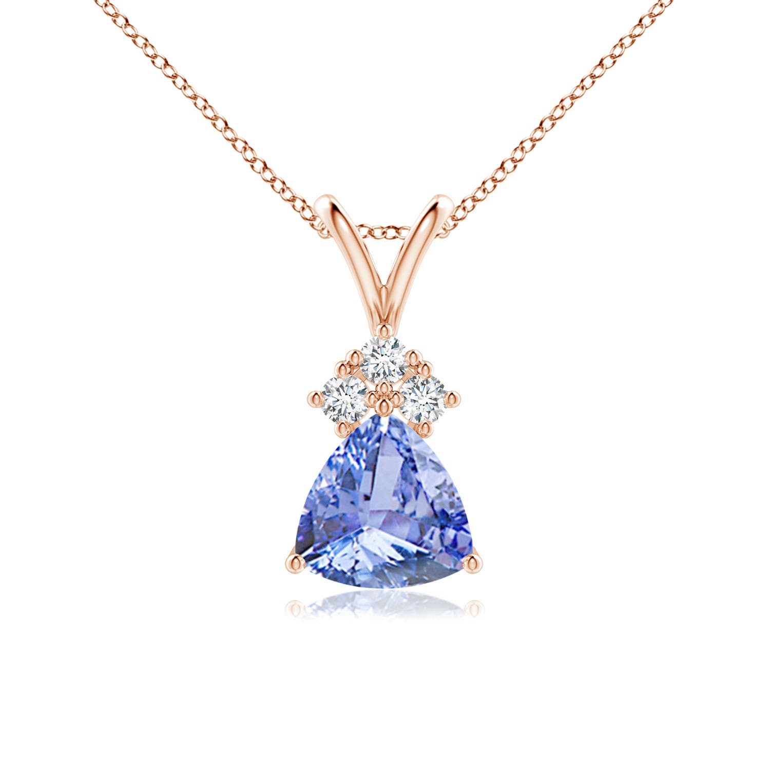 A - Tanzanite / 0.81 CT / 14 KT Rose Gold