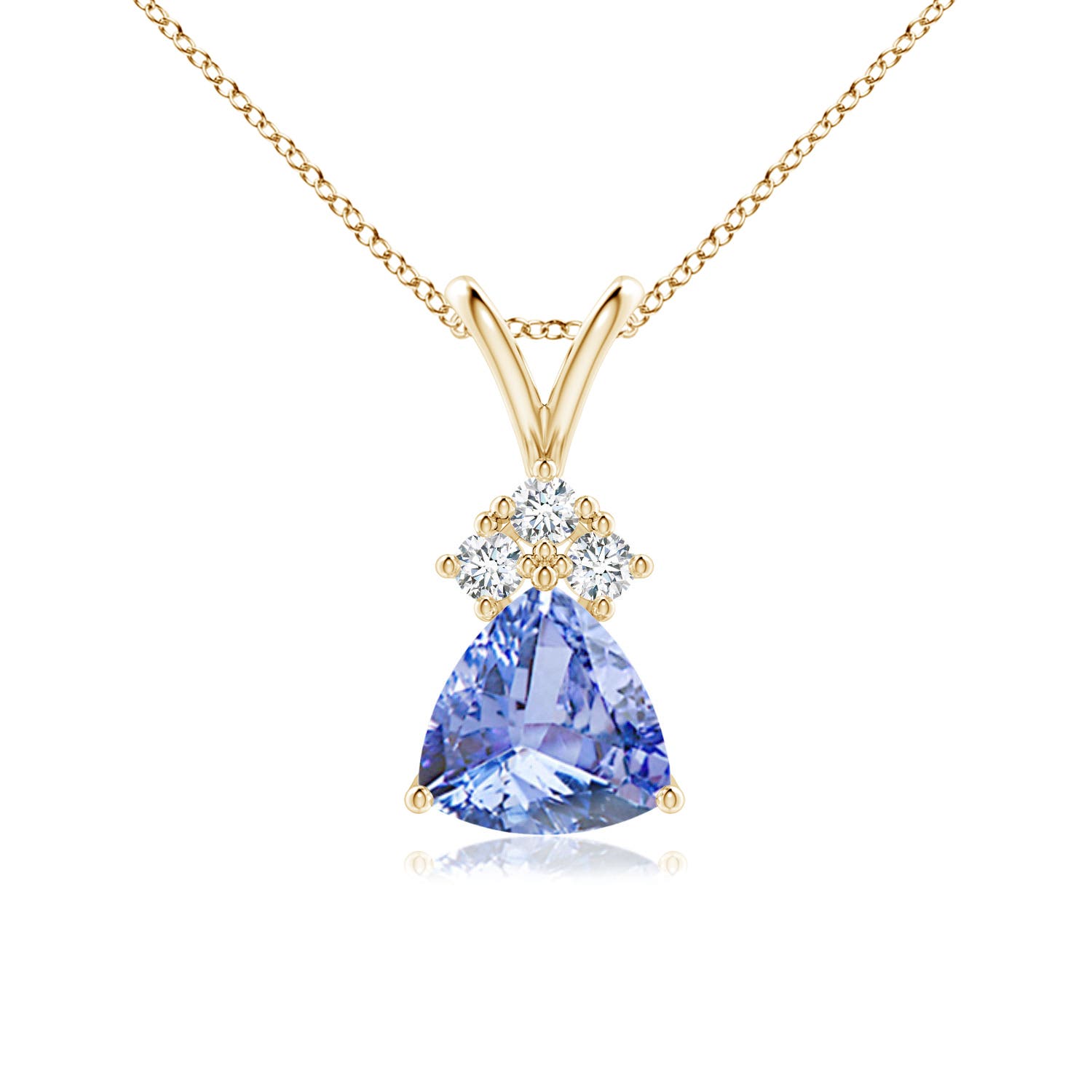 A - Tanzanite / 0.81 CT / 14 KT Yellow Gold