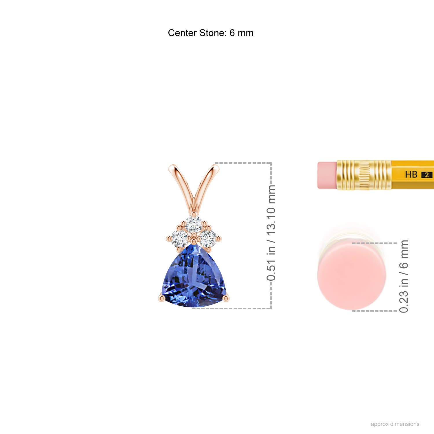 AA - Tanzanite / 0.81 CT / 14 KT Rose Gold