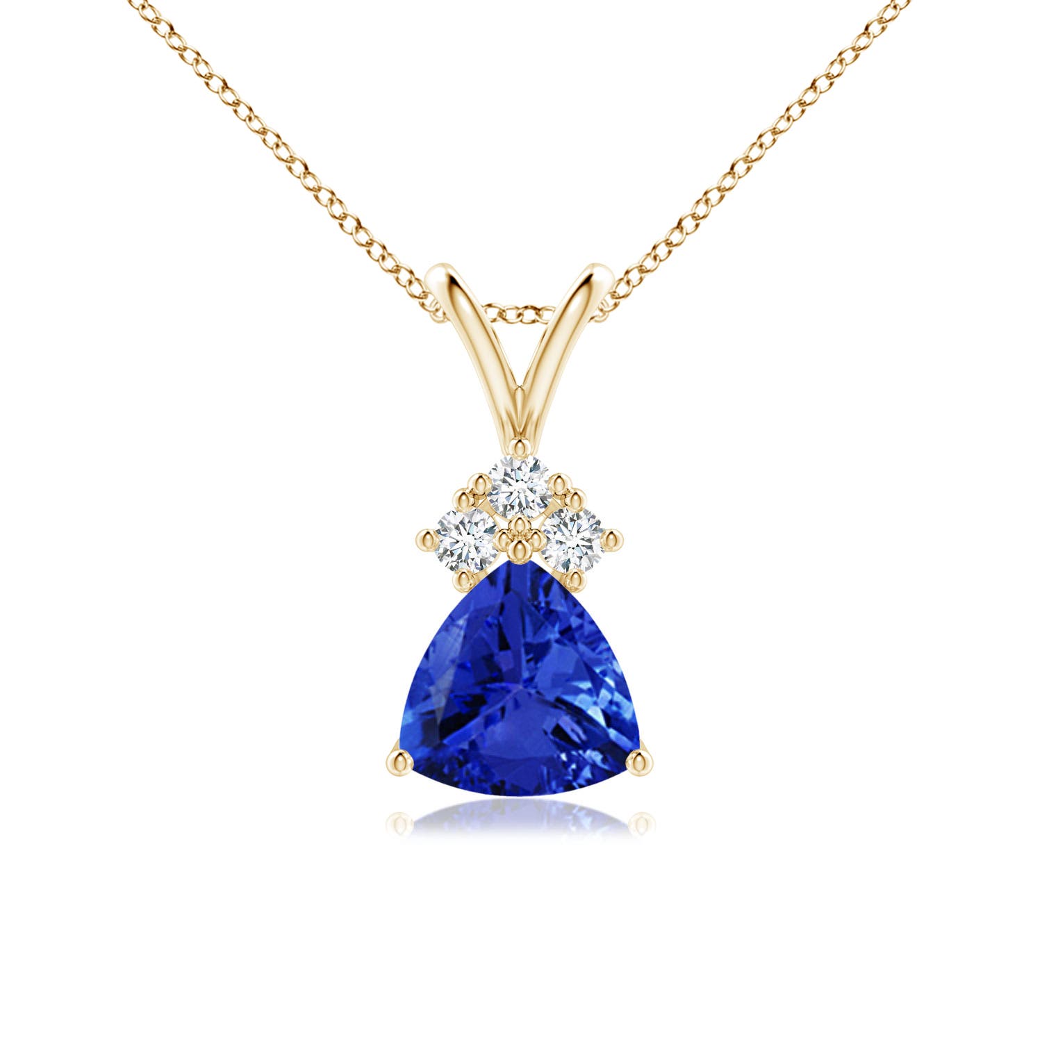 AAA - Tanzanite / 0.81 CT / 14 KT Yellow Gold