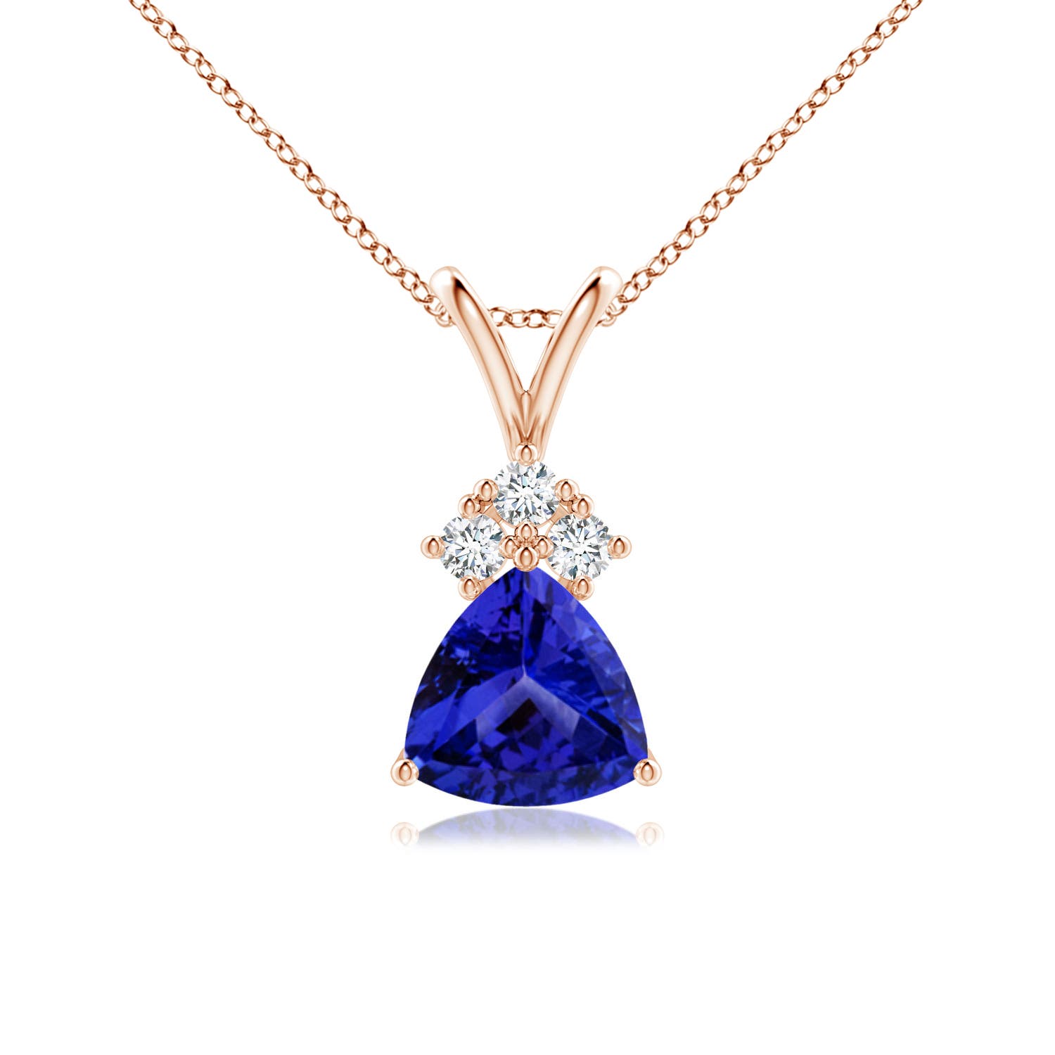 AAAA - Tanzanite / 0.81 CT / 14 KT Rose Gold