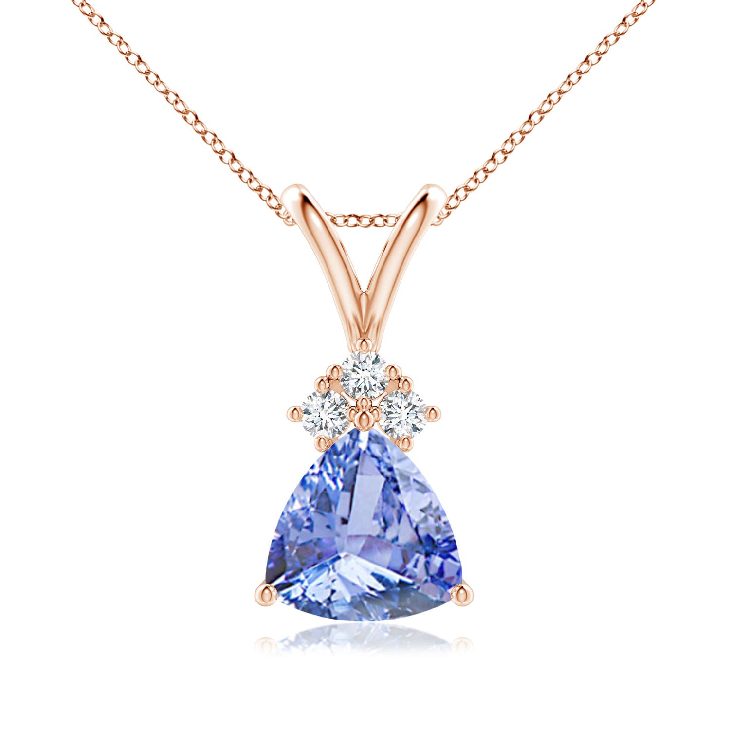 A - Tanzanite / 1.28 CT / 14 KT Rose Gold