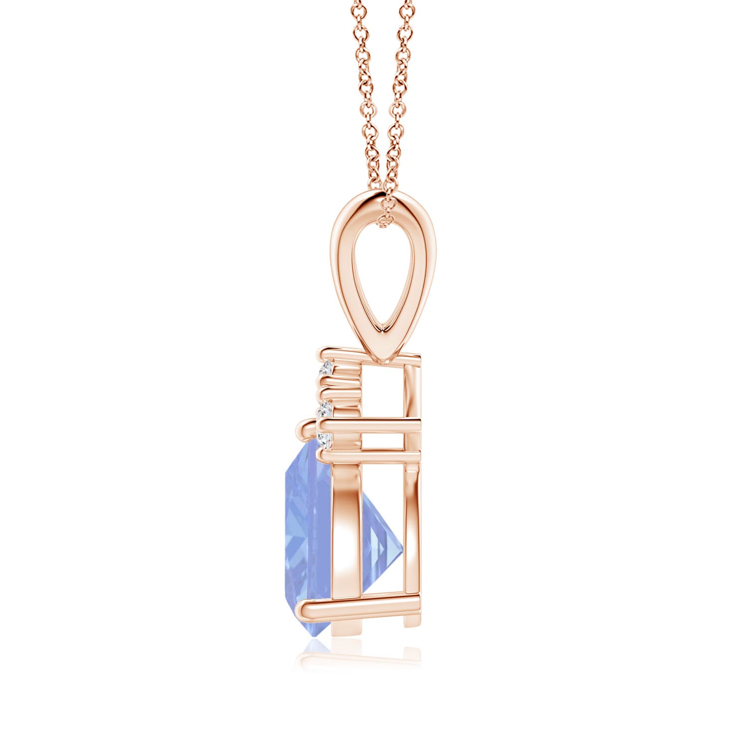 A - Tanzanite / 1.28 CT / 14 KT Rose Gold