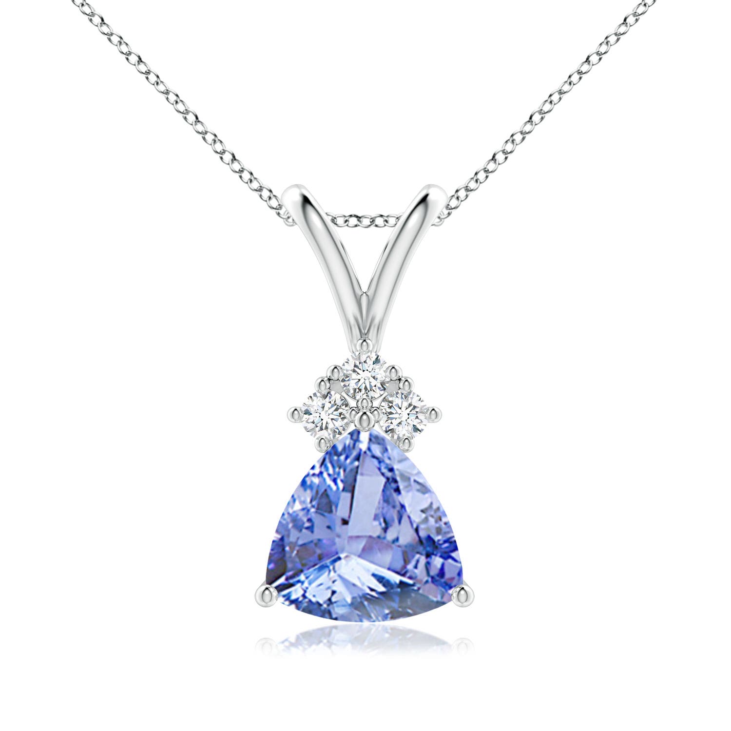 A - Tanzanite / 1.28 CT / 14 KT White Gold