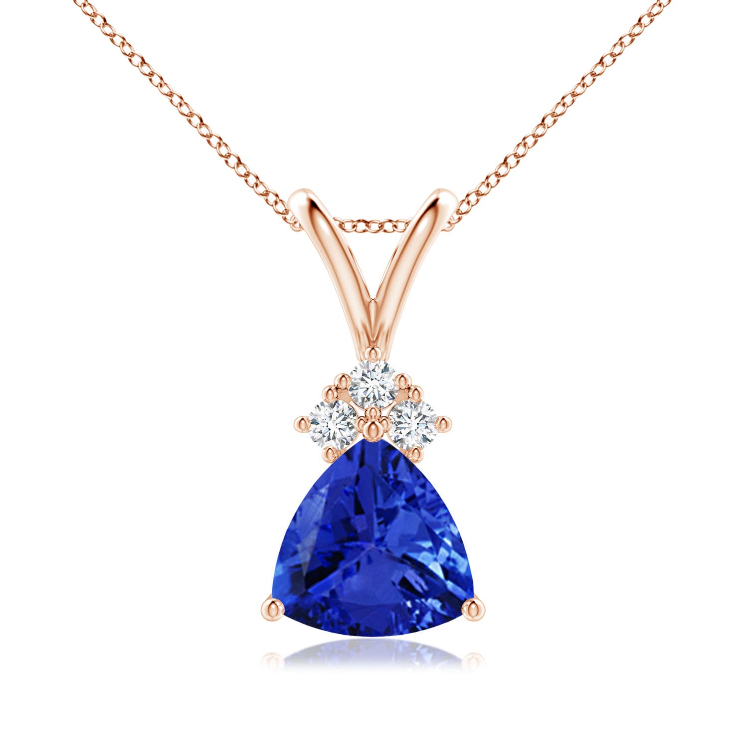 AAA - Tanzanite / 1.28 CT / 14 KT Rose Gold