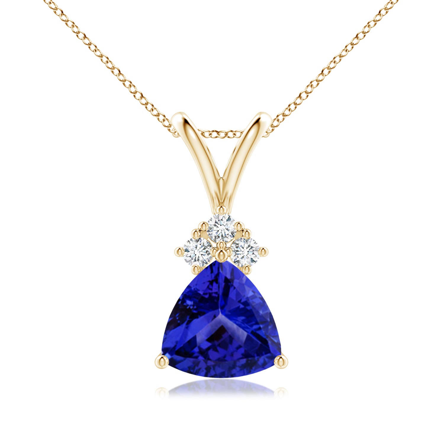 AAAA - Tanzanite / 1.28 CT / 14 KT Yellow Gold