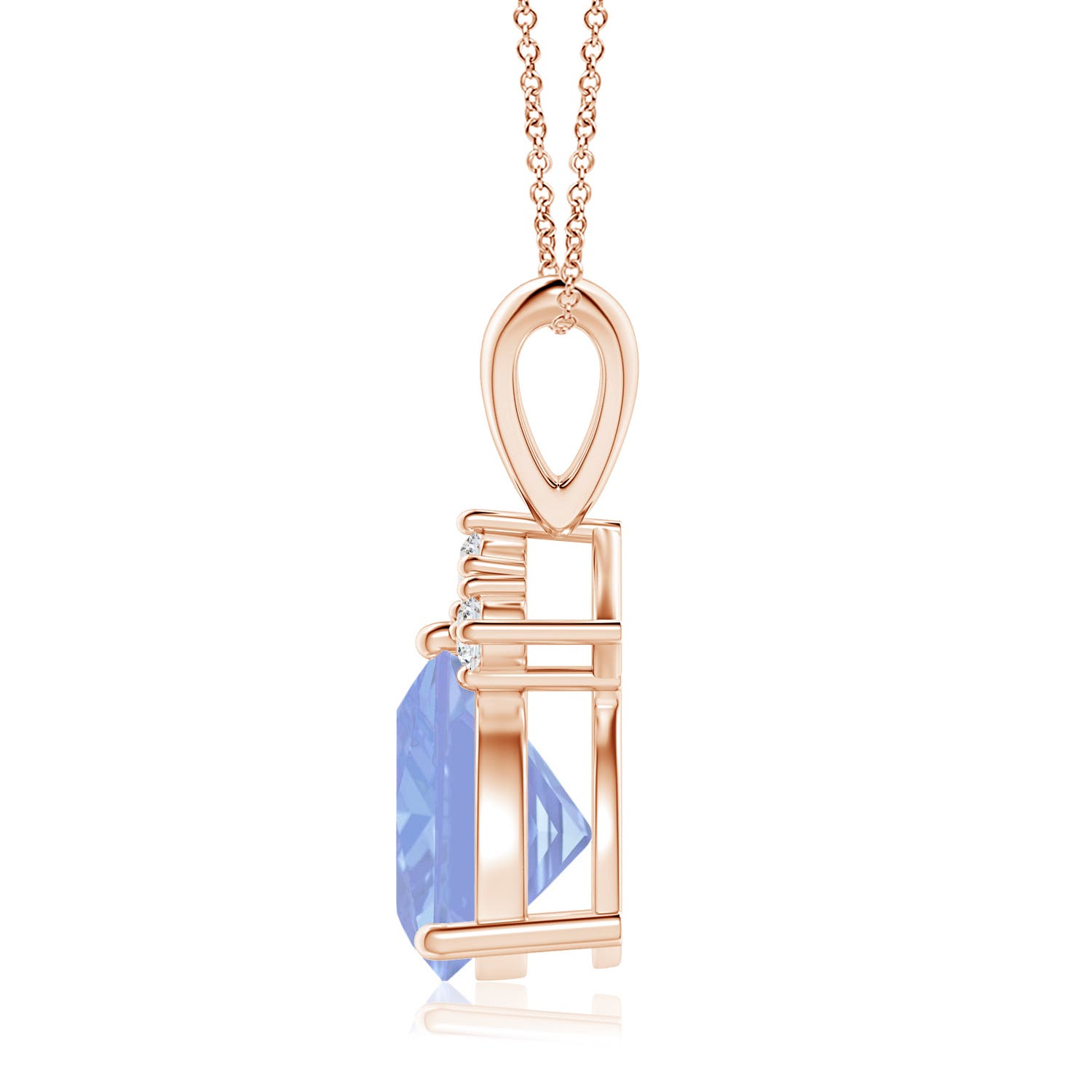 A - Tanzanite / 1.89 CT / 14 KT Rose Gold