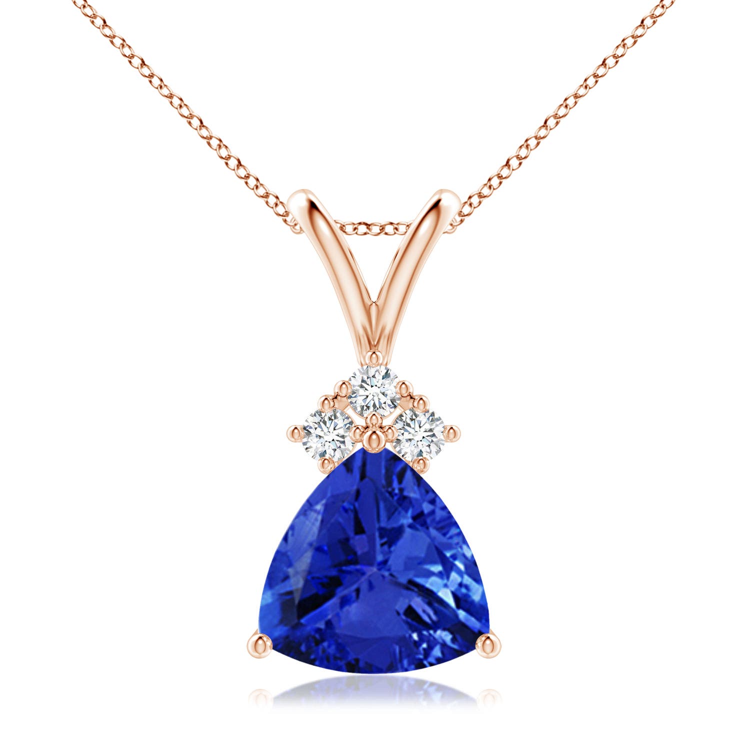 AAA - Tanzanite / 1.89 CT / 14 KT Rose Gold