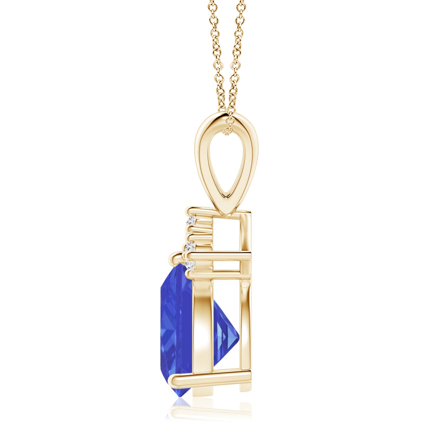 AAA - Tanzanite / 1.89 CT / 14 KT Yellow Gold