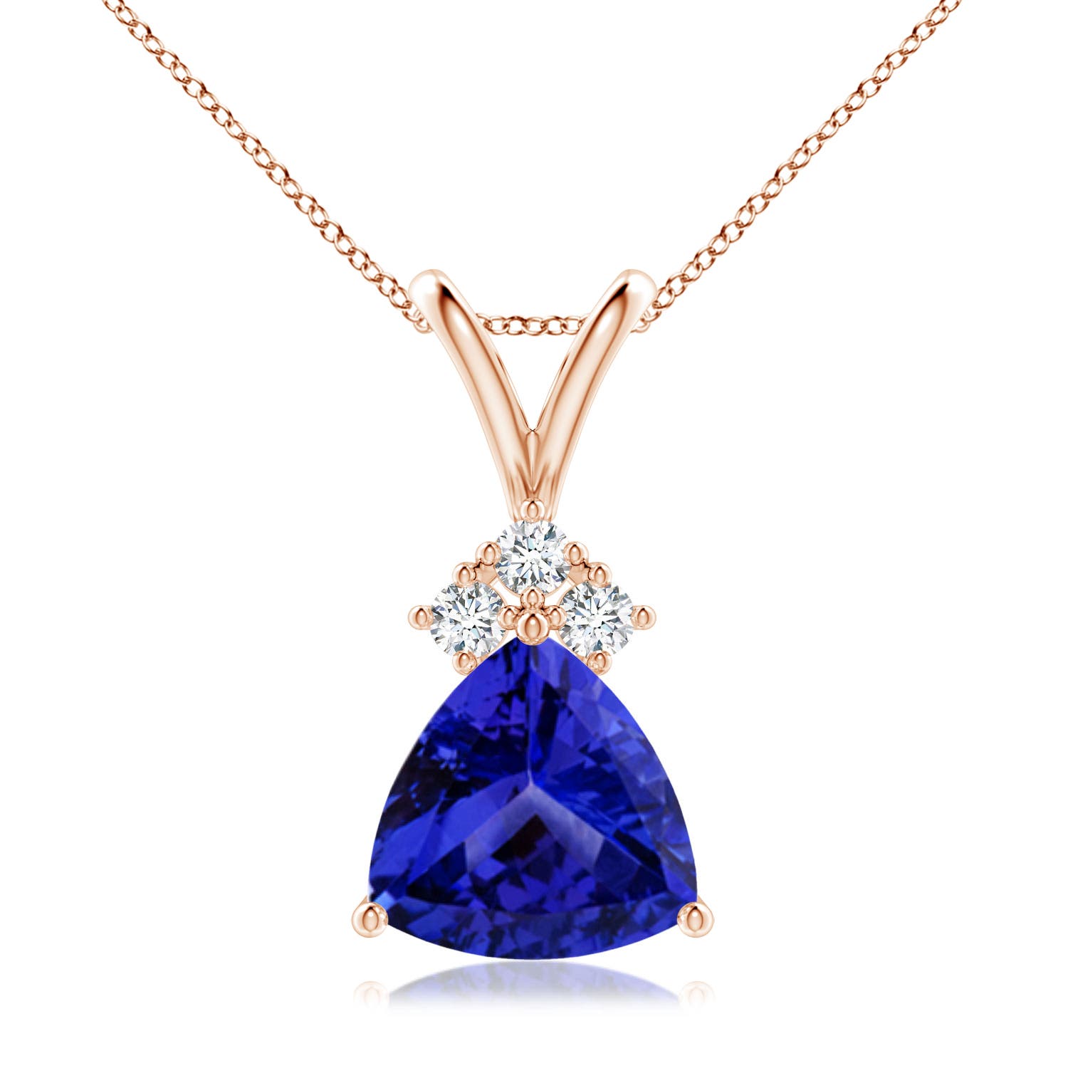 AAAA - Tanzanite / 1.89 CT / 14 KT Rose Gold