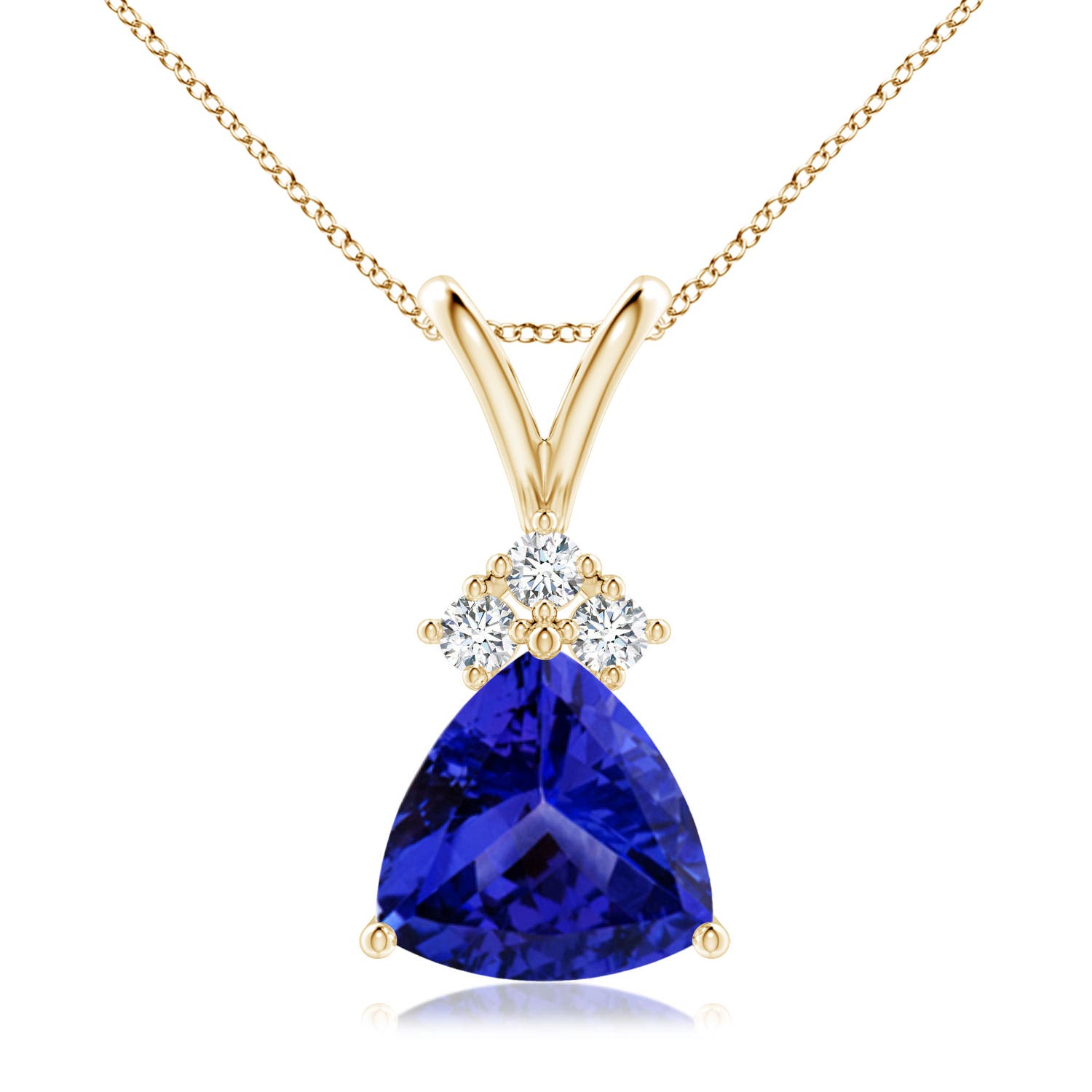 AAAA - Tanzanite / 1.89 CT / 14 KT Yellow Gold