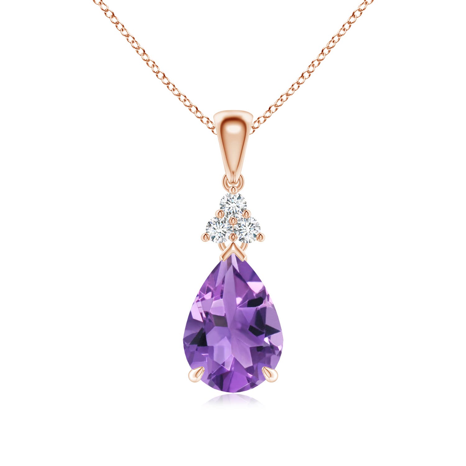 AA - Amethyst / 1.69 CT / 14 KT Rose Gold