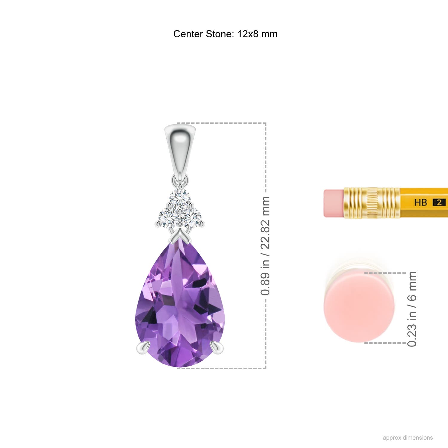 AA - Amethyst / 2.71 CT / 14 KT White Gold