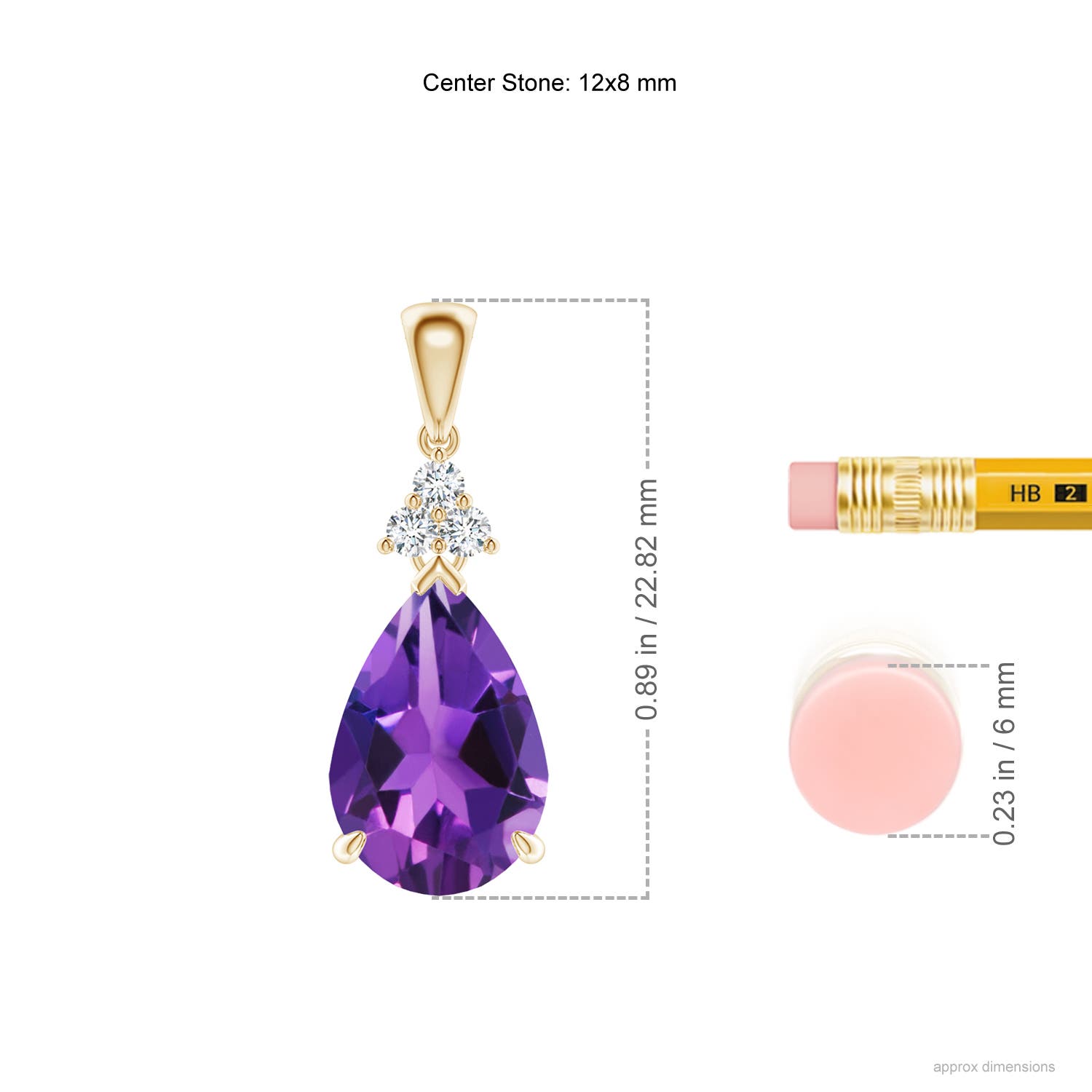 AAAA - Amethyst / 2.71 CT / 14 KT Yellow Gold