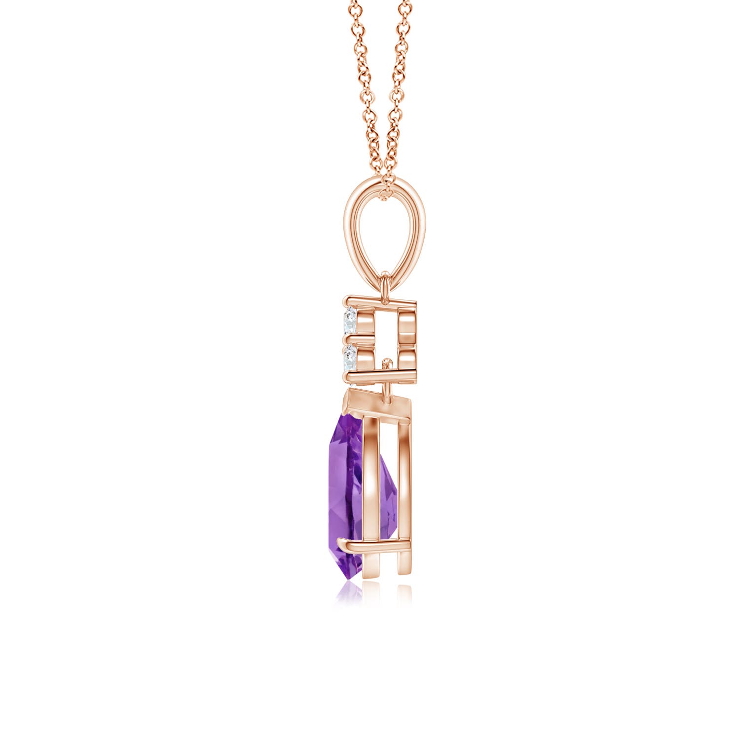 AA - Amethyst / 1.08 CT / 14 KT Rose Gold