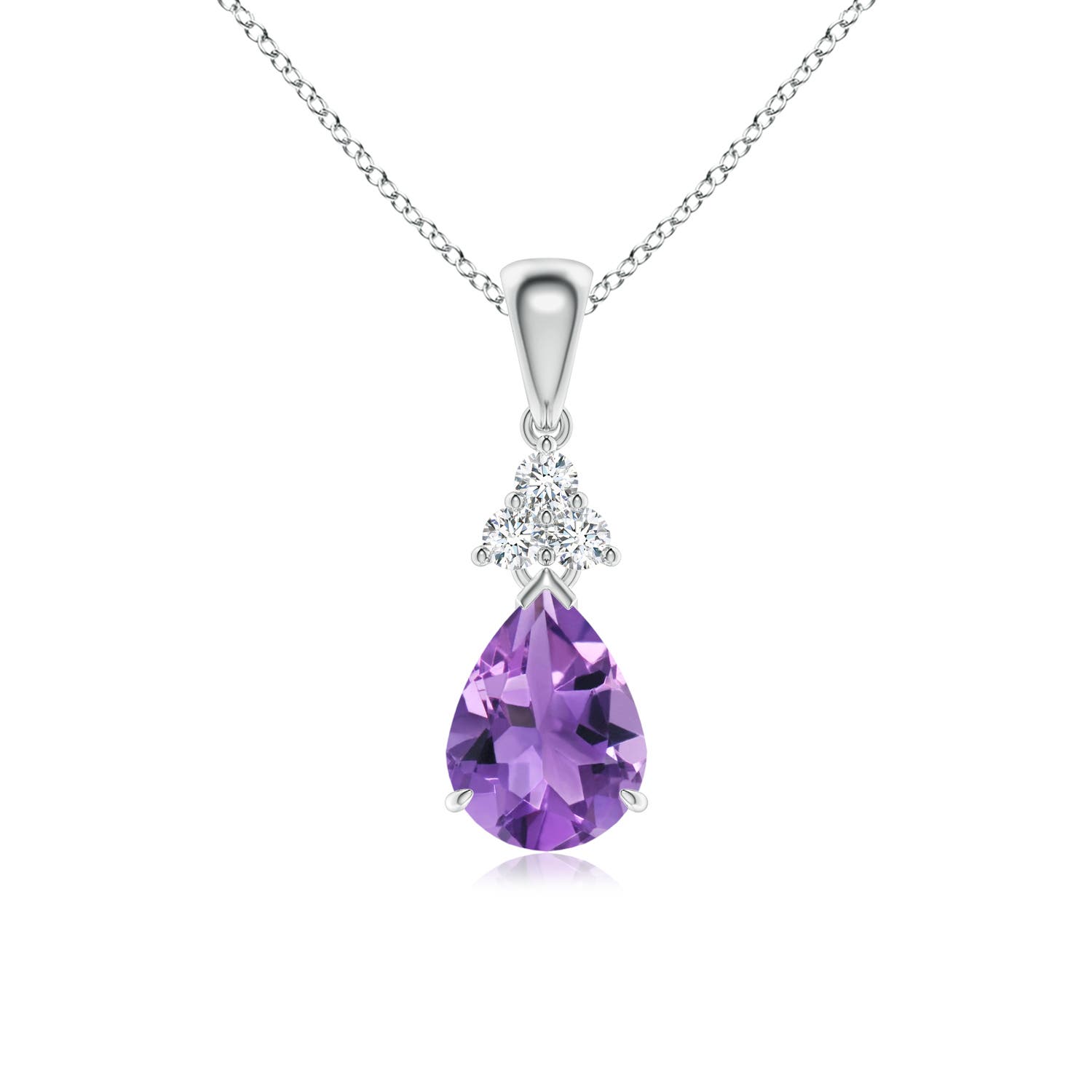 AA - Amethyst / 1.08 CT / 14 KT White Gold