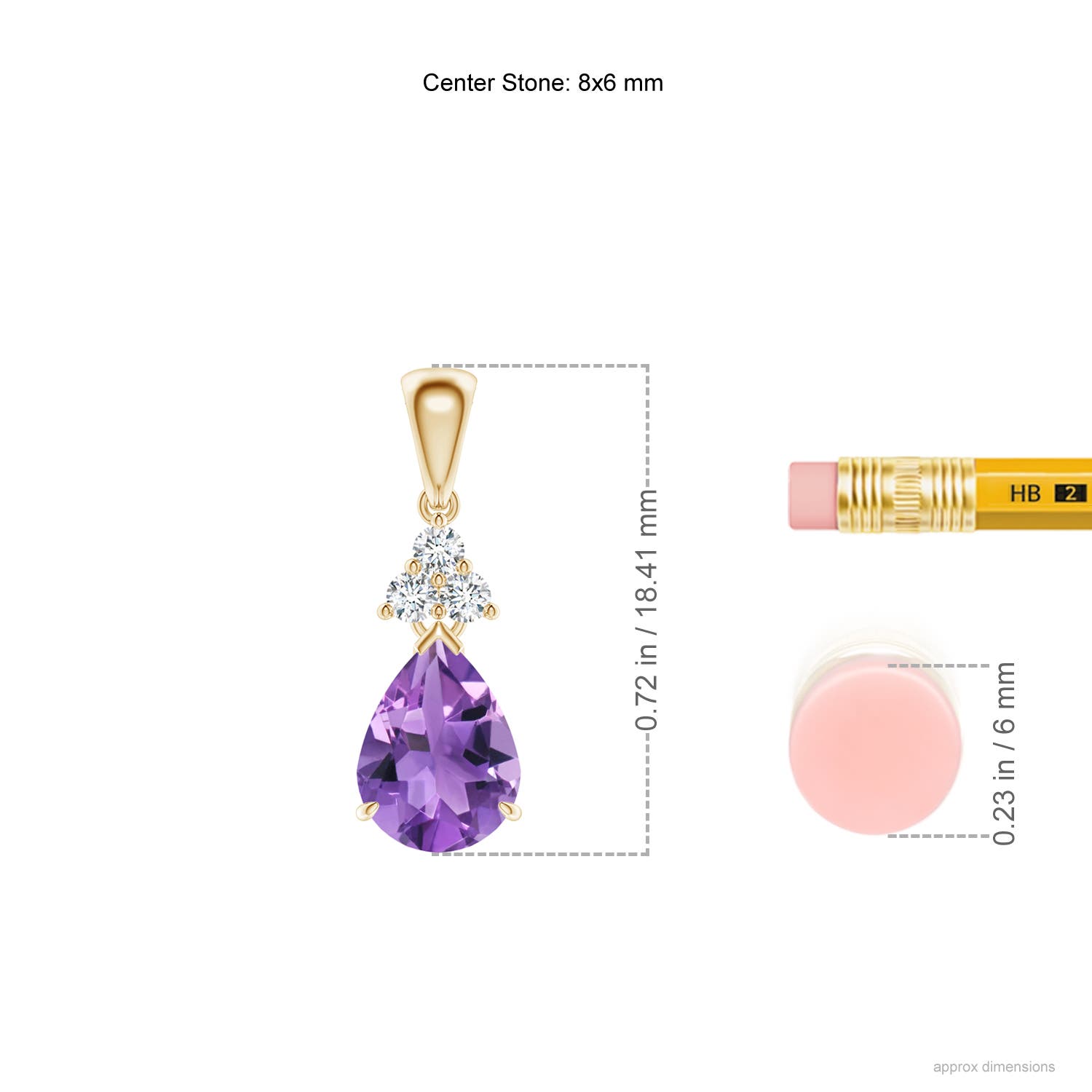 AA - Amethyst / 1.08 CT / 14 KT Yellow Gold