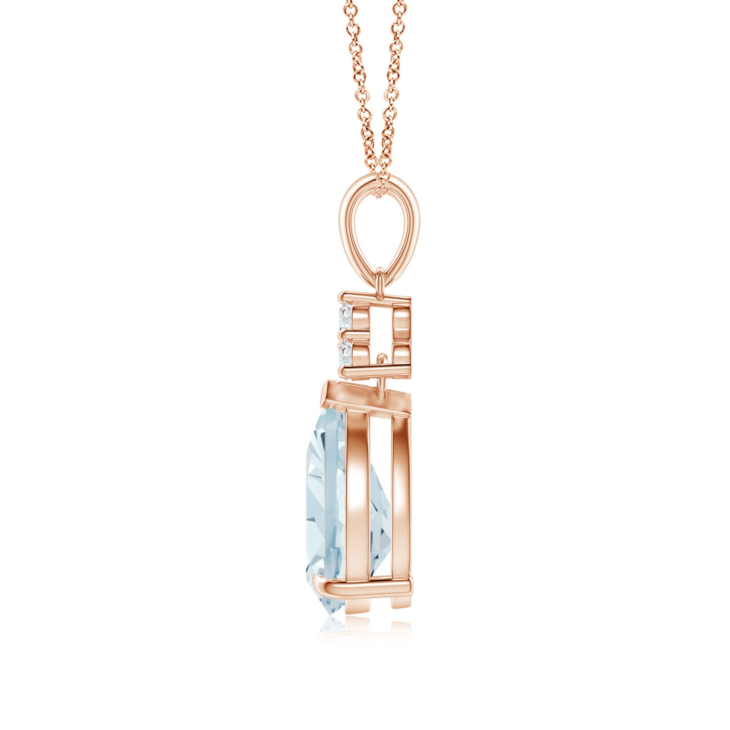 A - Aquamarine / 1.69 CT / 14 KT Rose Gold