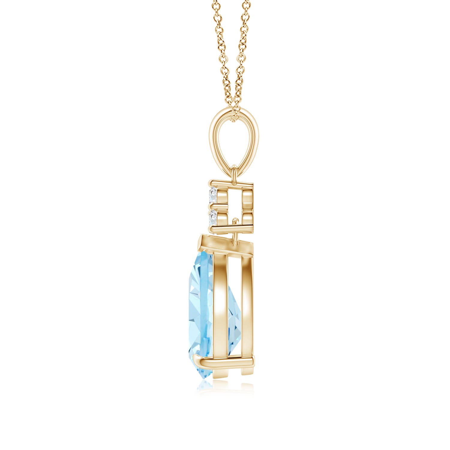 AAA - Aquamarine / 1.69 CT / 14 KT Yellow Gold