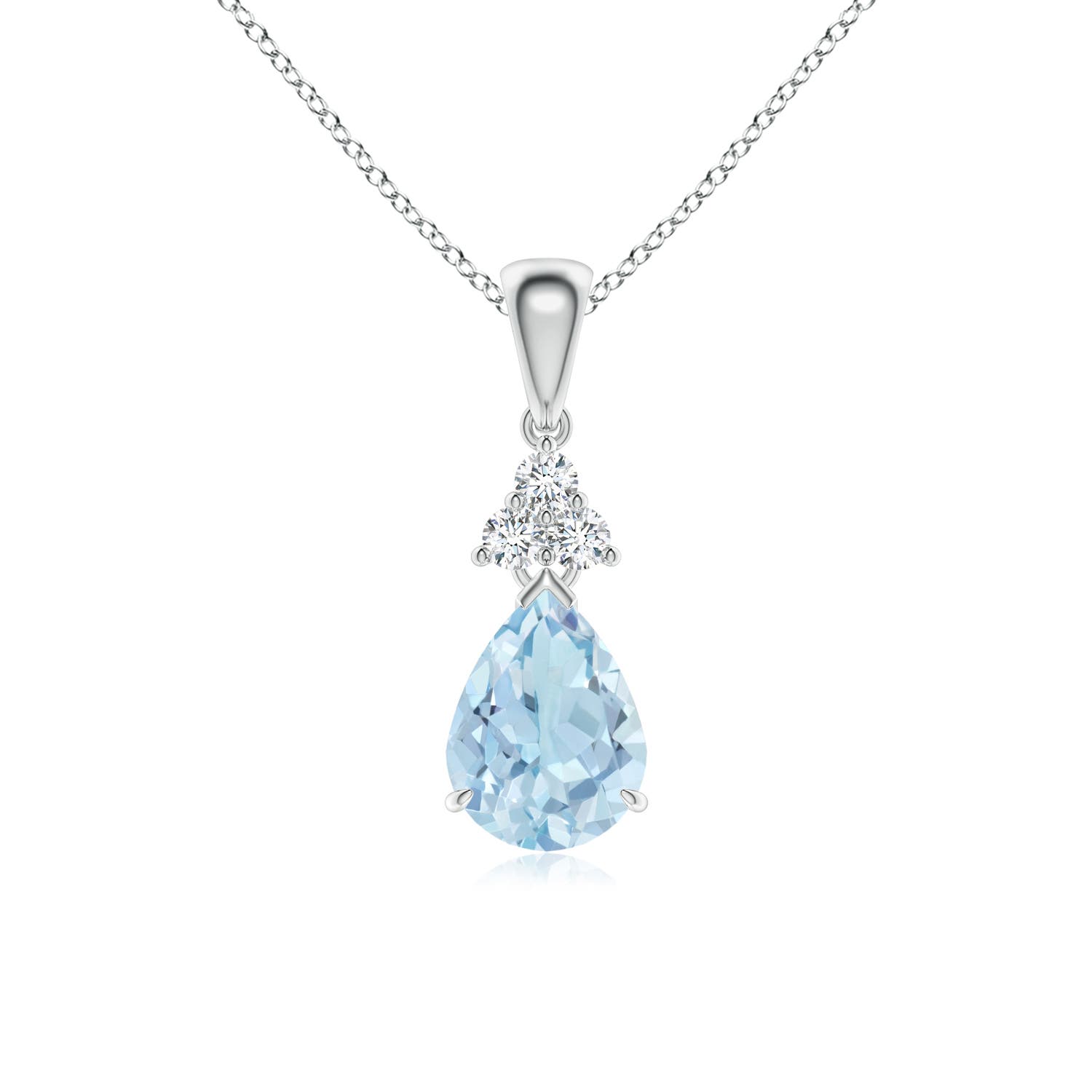 AA - Aquamarine / 0.93 CT / 14 KT White Gold