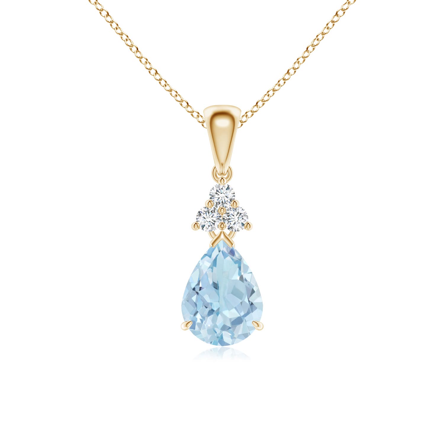 AA - Aquamarine / 0.93 CT / 14 KT Yellow Gold