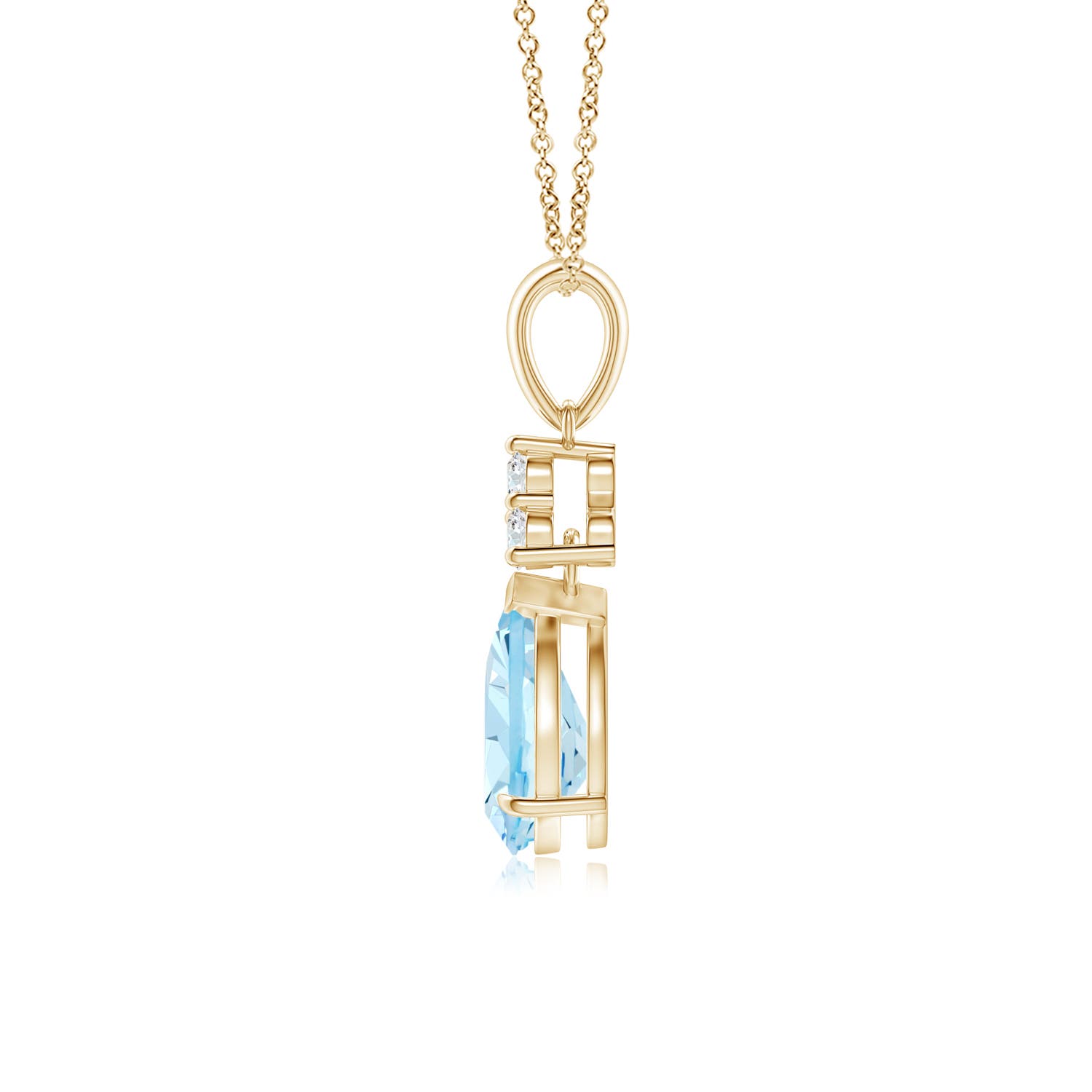 AAA - Aquamarine / 0.93 CT / 14 KT Yellow Gold