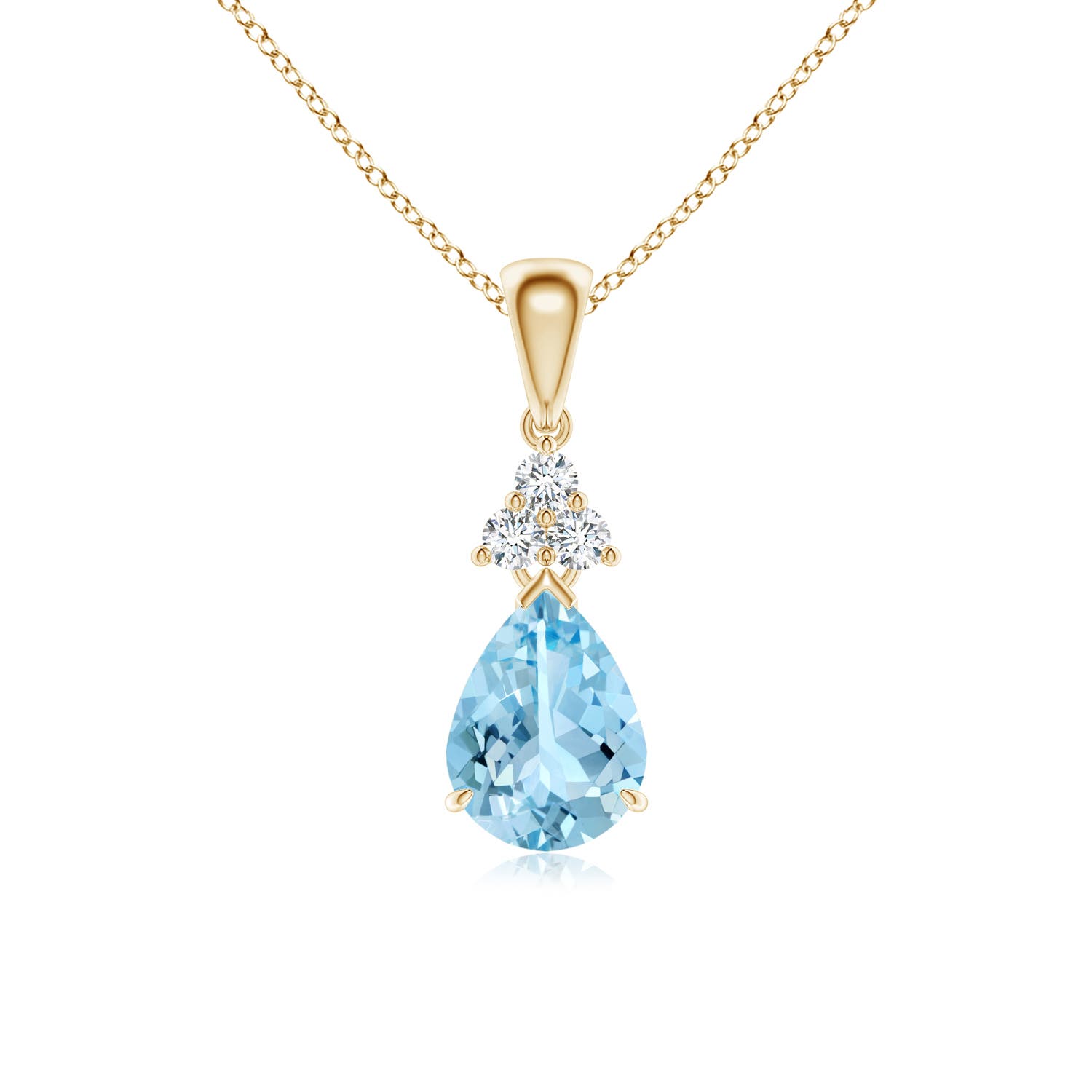 AAAA - Aquamarine / 0.93 CT / 14 KT Yellow Gold