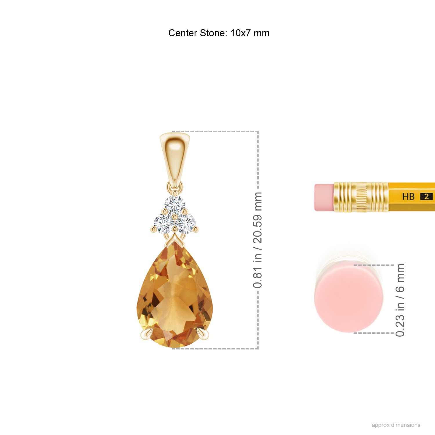 A - Citrine / 1.99 CT / 14 KT Yellow Gold