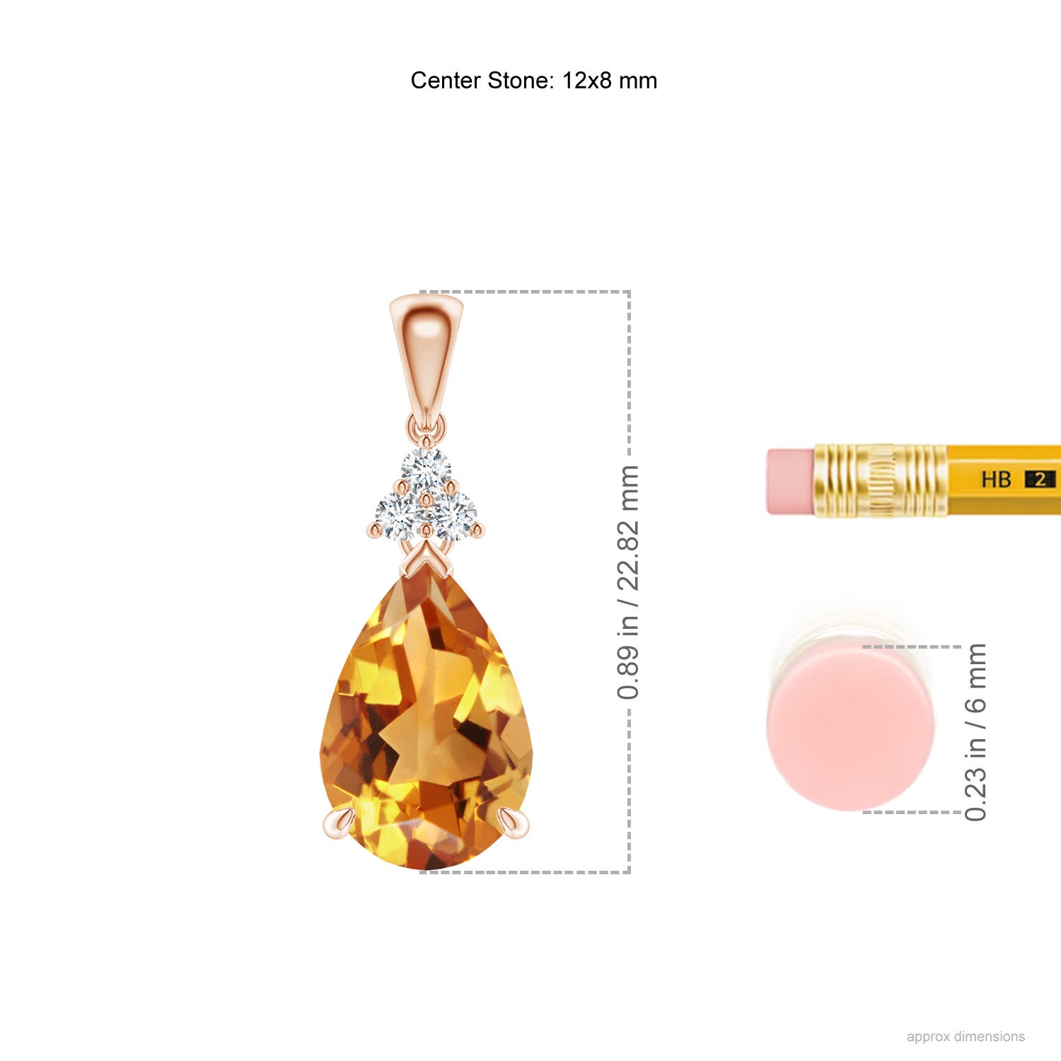 AA - Citrine / 2.46 CT / 14 KT Rose Gold