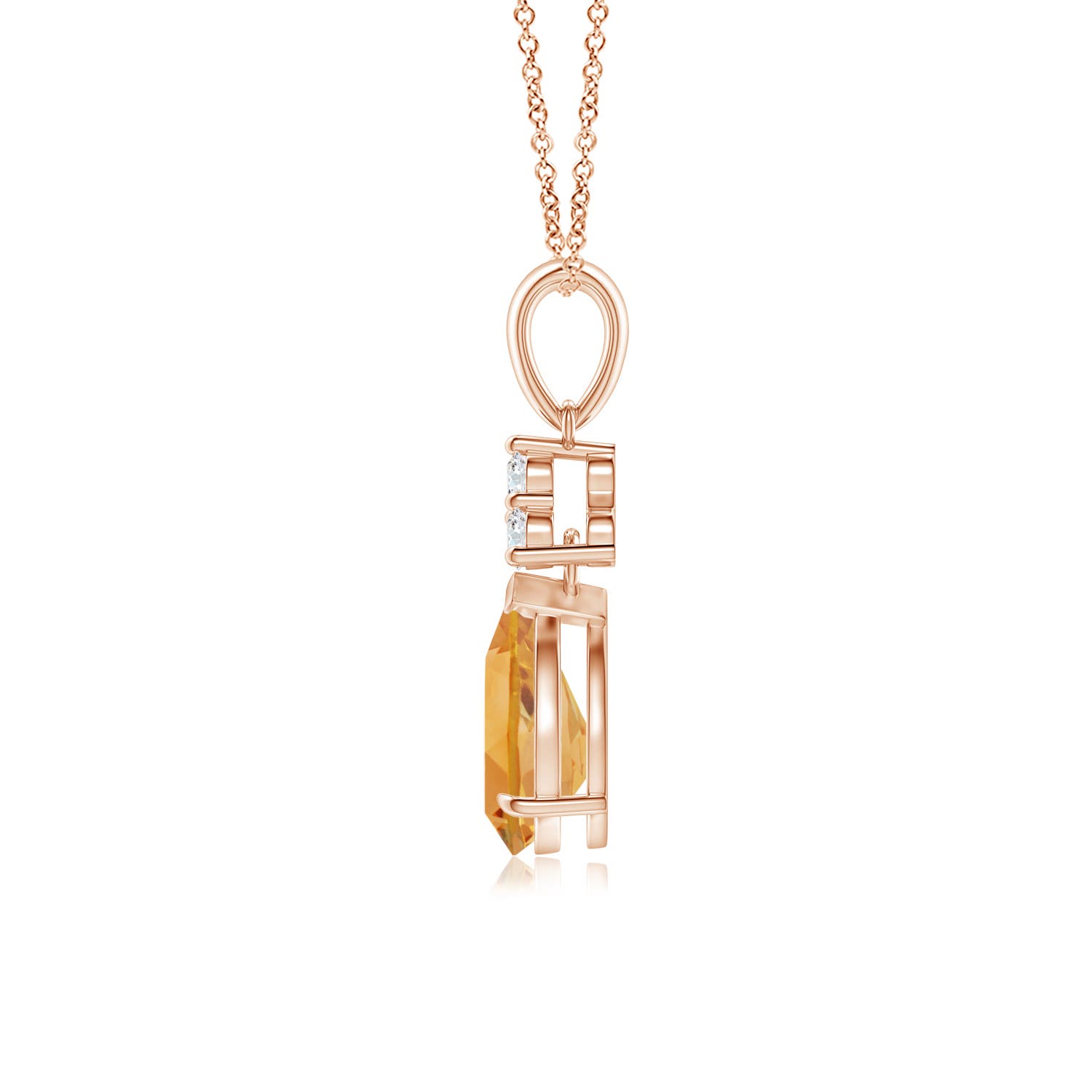 A - Citrine / 1.08 CT / 14 KT Rose Gold