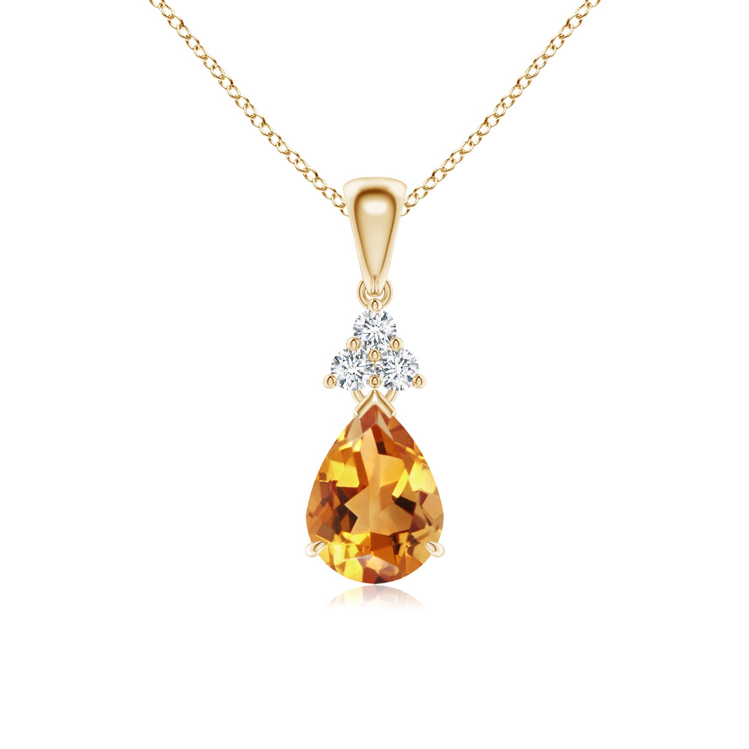 AA - Citrine / 1.08 CT / 14 KT Yellow Gold