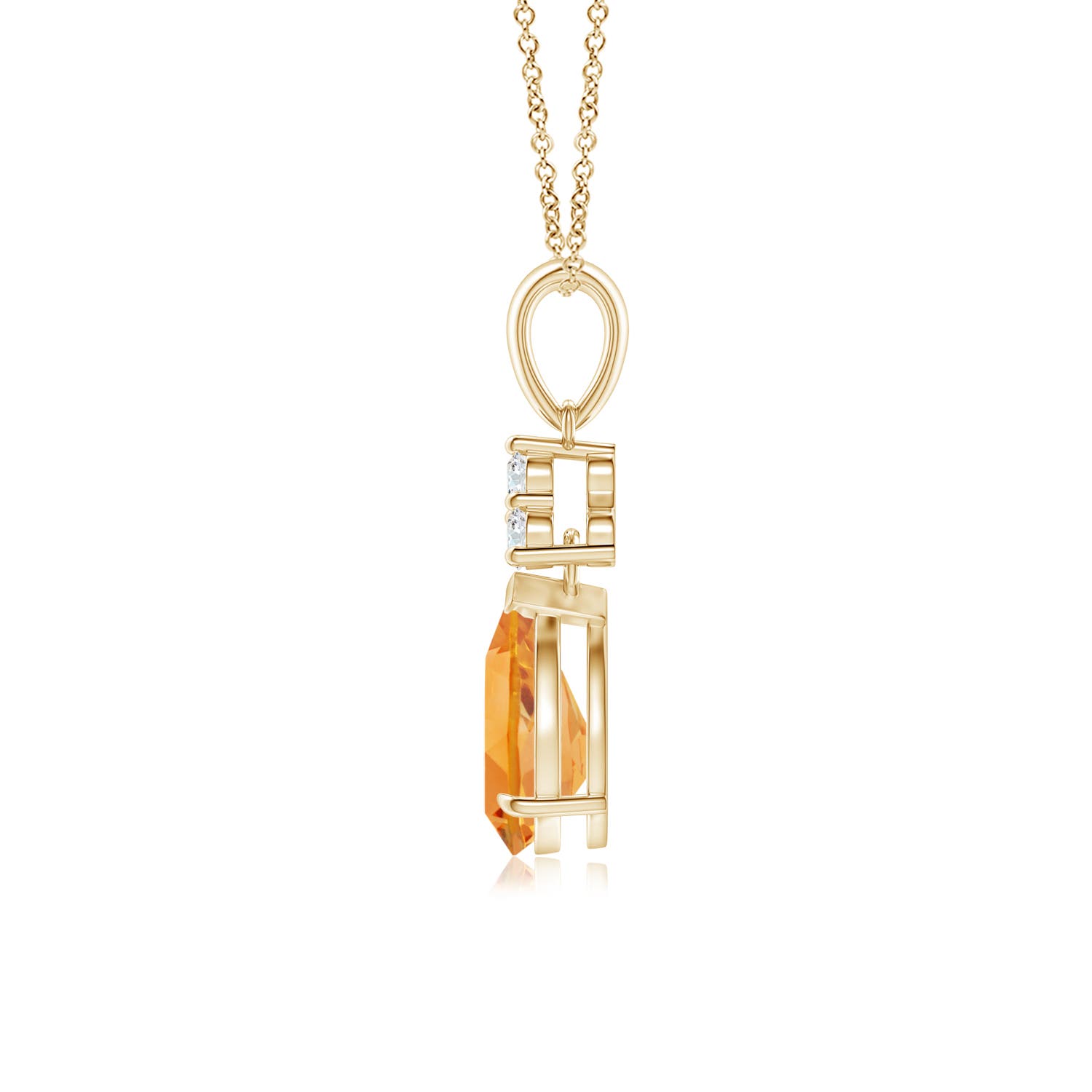 AA - Citrine / 1.08 CT / 14 KT Yellow Gold