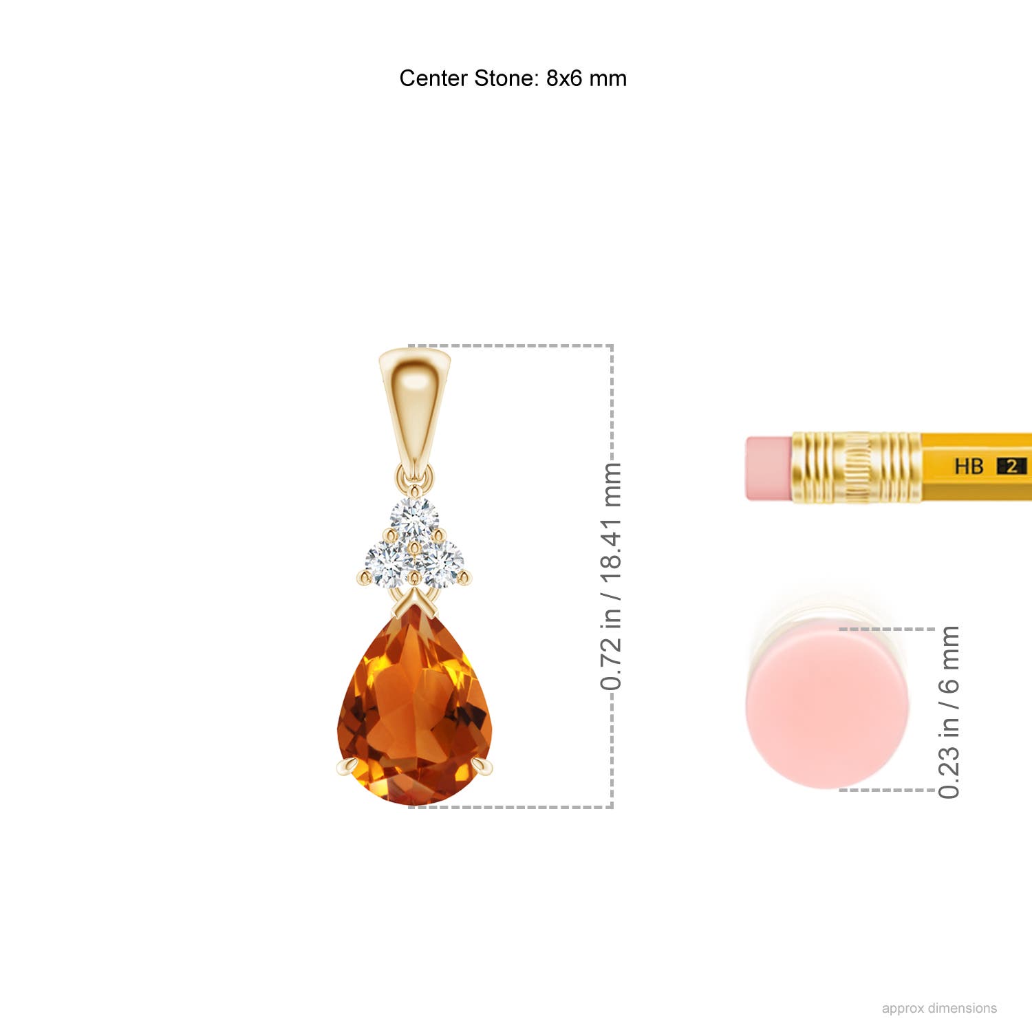 AAAA - Citrine / 1.08 CT / 14 KT Yellow Gold