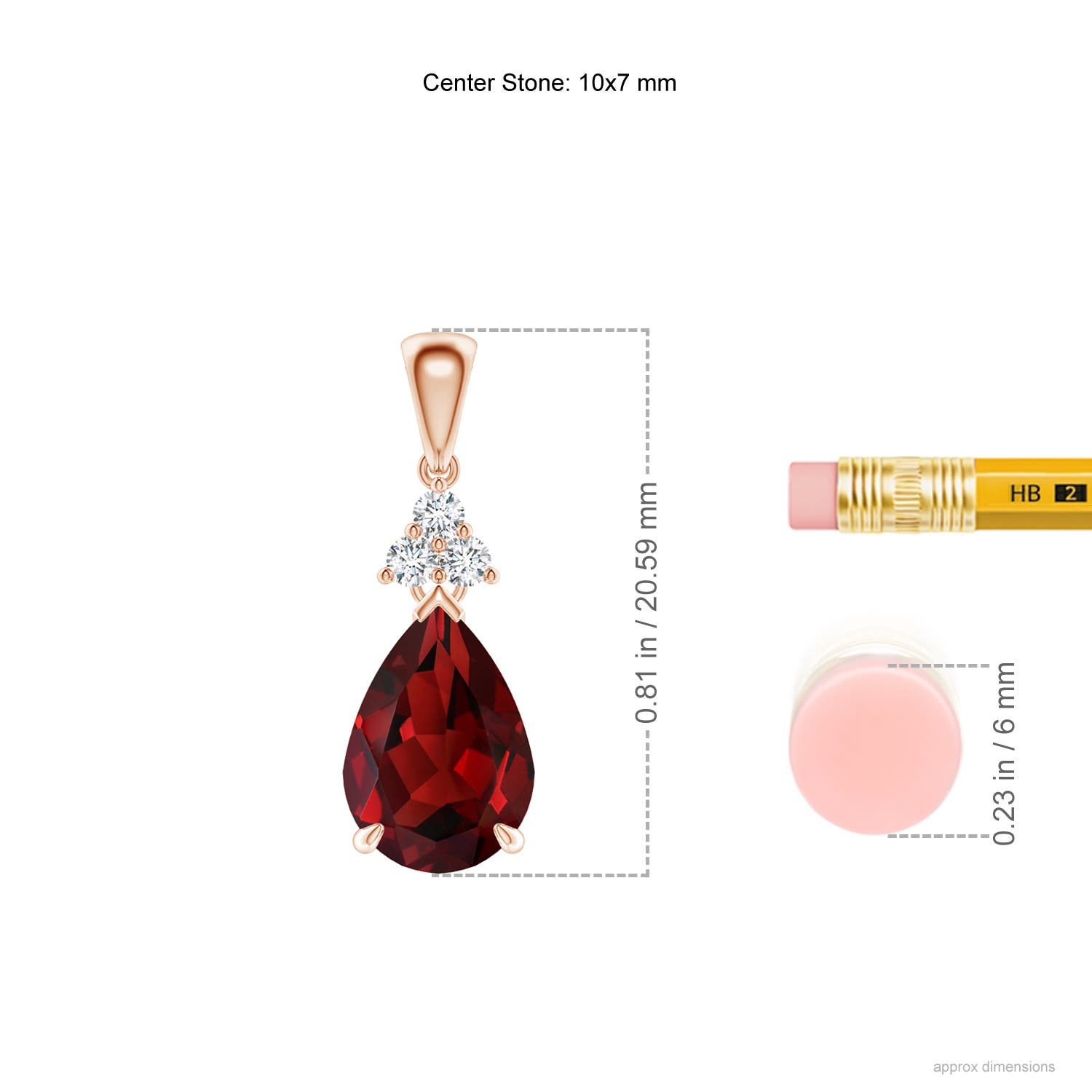 AAAA - Garnet / 2.19 CT / 14 KT Rose Gold