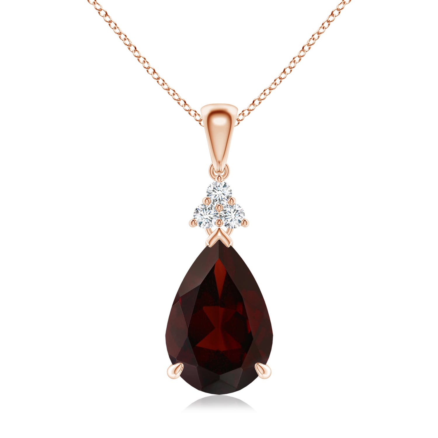 A - Garnet / 3.61 CT / 14 KT Rose Gold