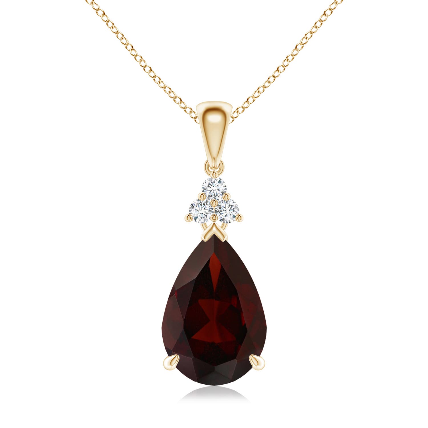 A - Garnet / 3.61 CT / 14 KT Yellow Gold