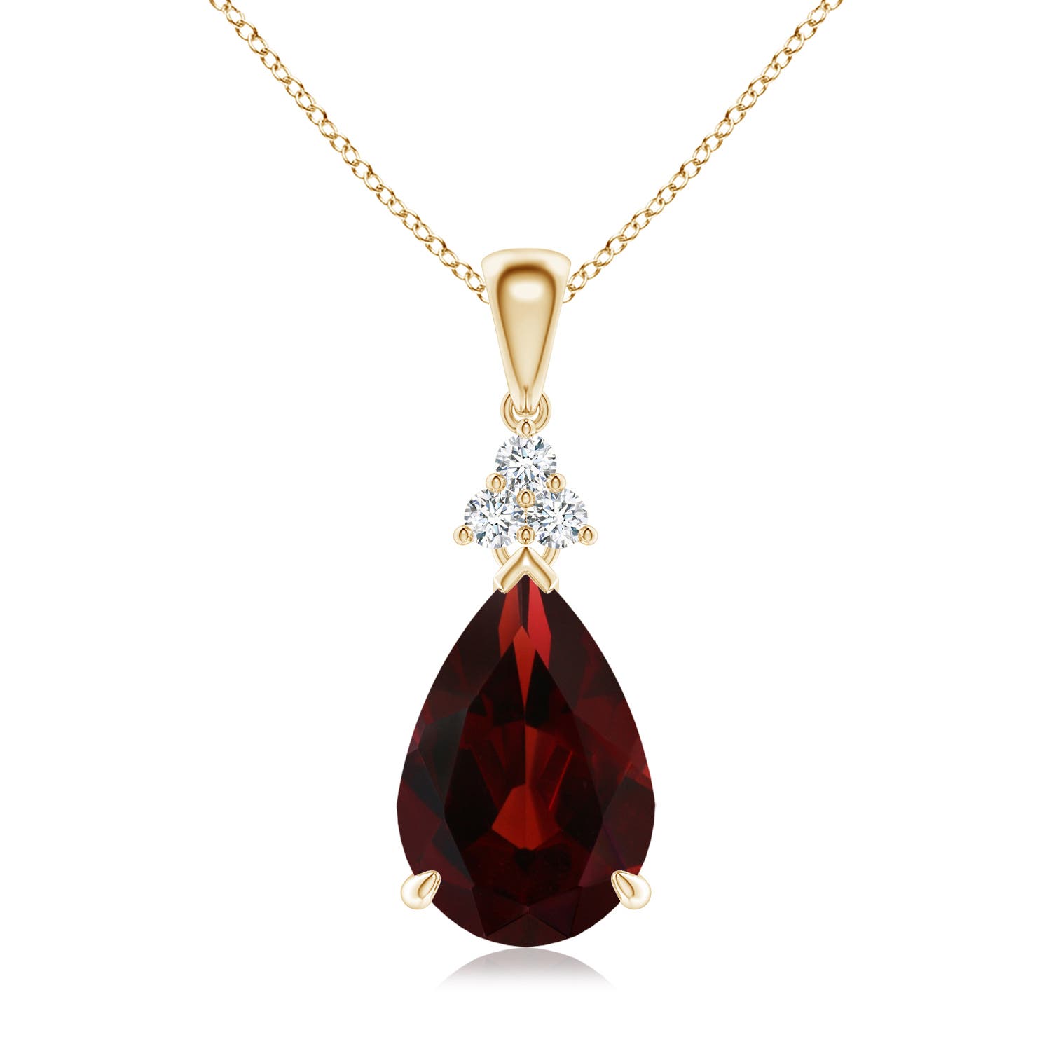 AA - Garnet / 3.61 CT / 14 KT Yellow Gold