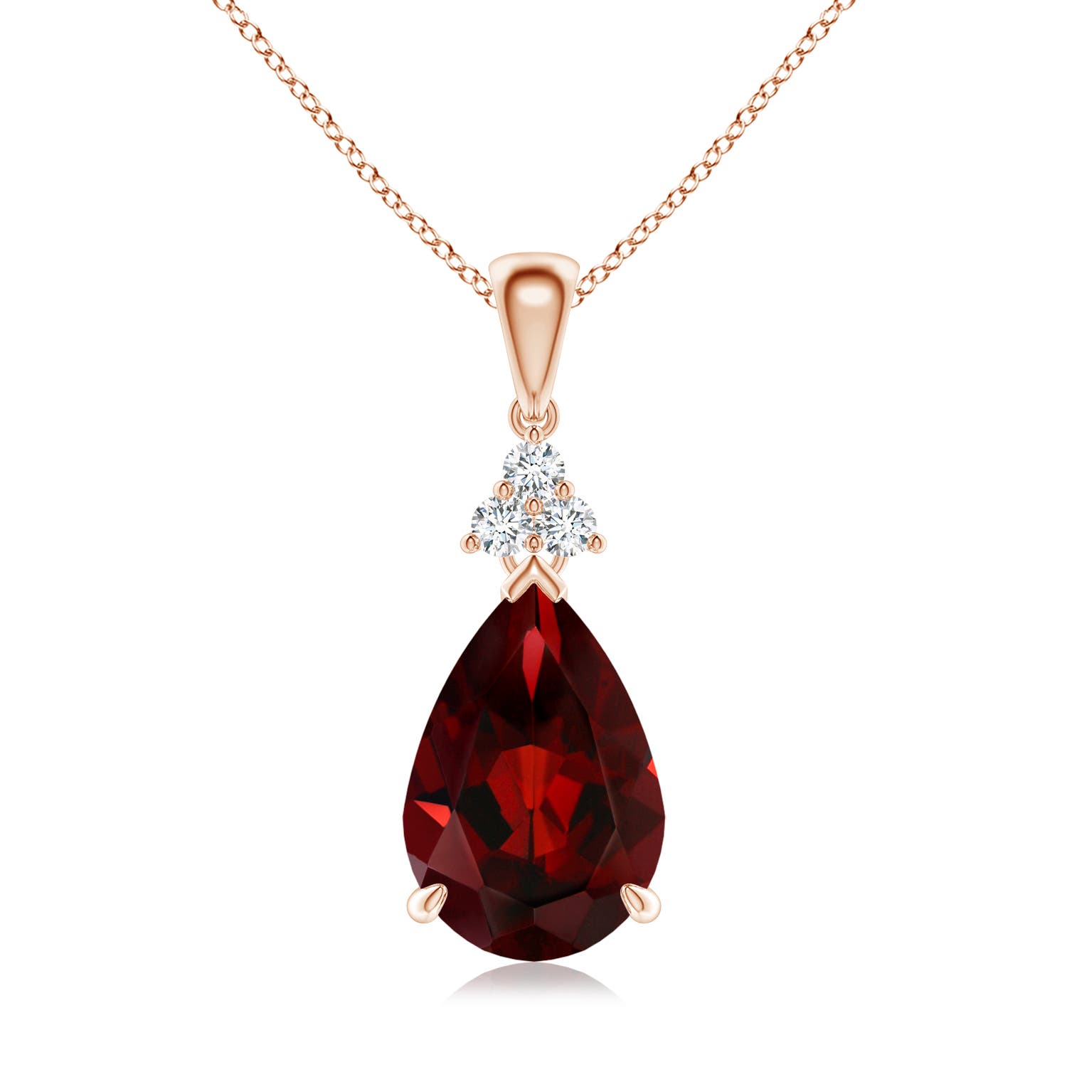 AAA - Garnet / 3.61 CT / 14 KT Rose Gold