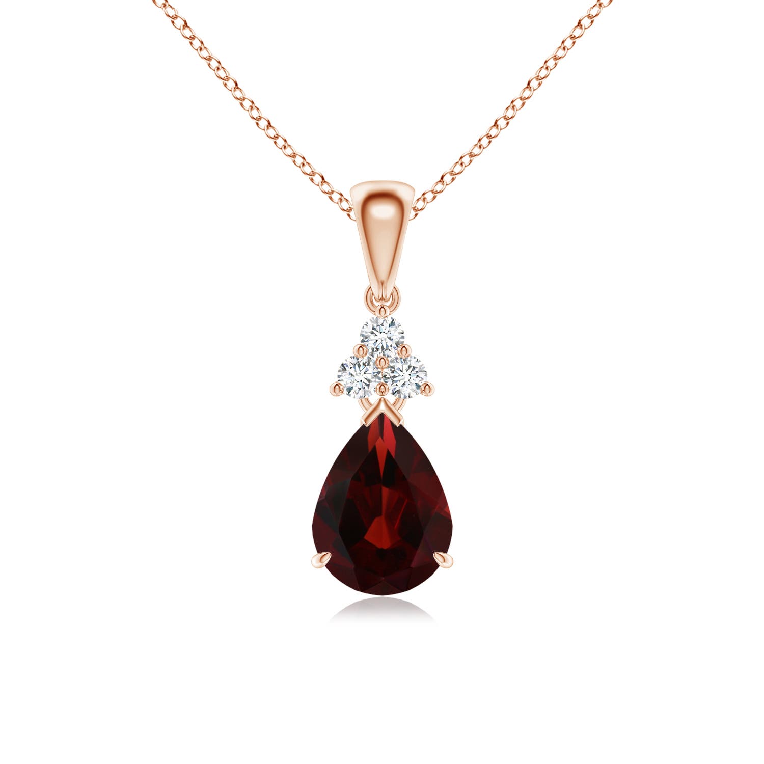 AA - Garnet / 1.38 CT / 14 KT Rose Gold