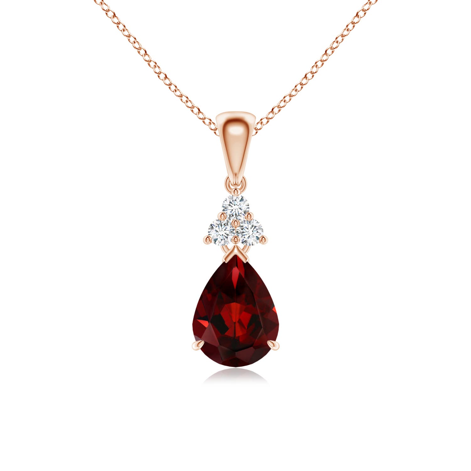 AAA - Garnet / 1.38 CT / 14 KT Rose Gold