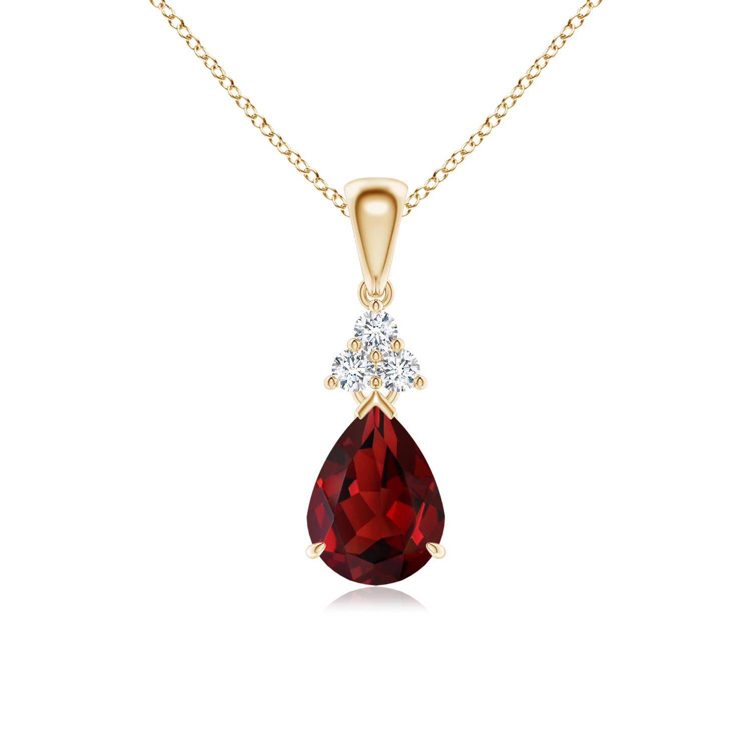 AAAA - Garnet / 1.38 CT / 14 KT Yellow Gold