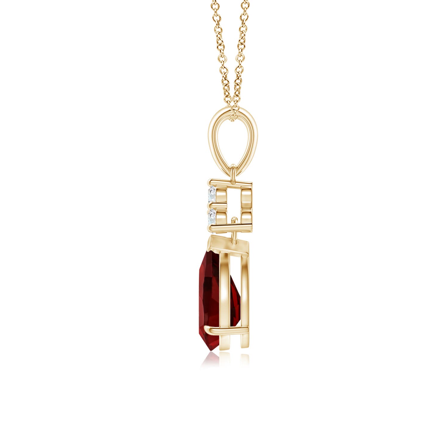 AAAA - Garnet / 1.38 CT / 14 KT Yellow Gold